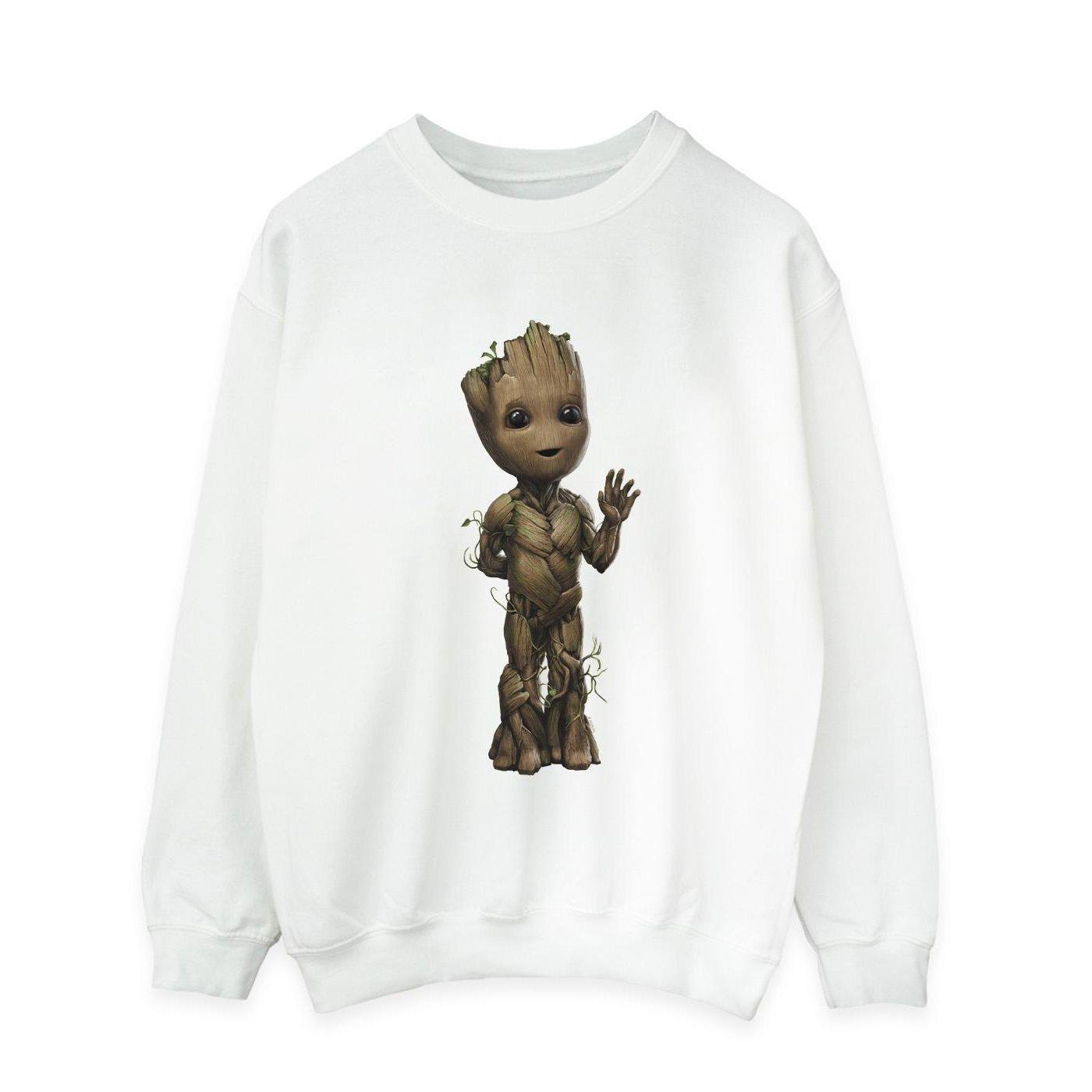 I Am Groot Wave Pose Sweatshirt Herren Weiss M von MARVEL