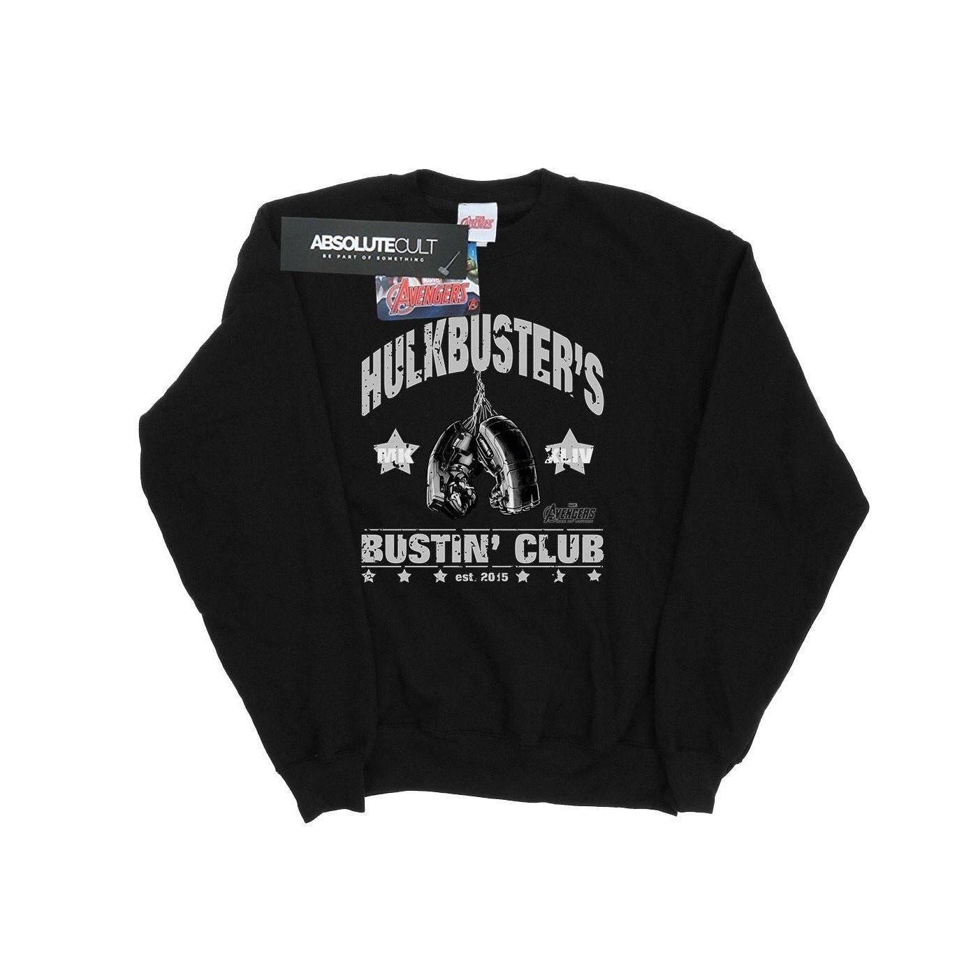 Iron Man Hulkbuster's Bustin' Club Sweatshirt Herren Schwarz S von MARVEL