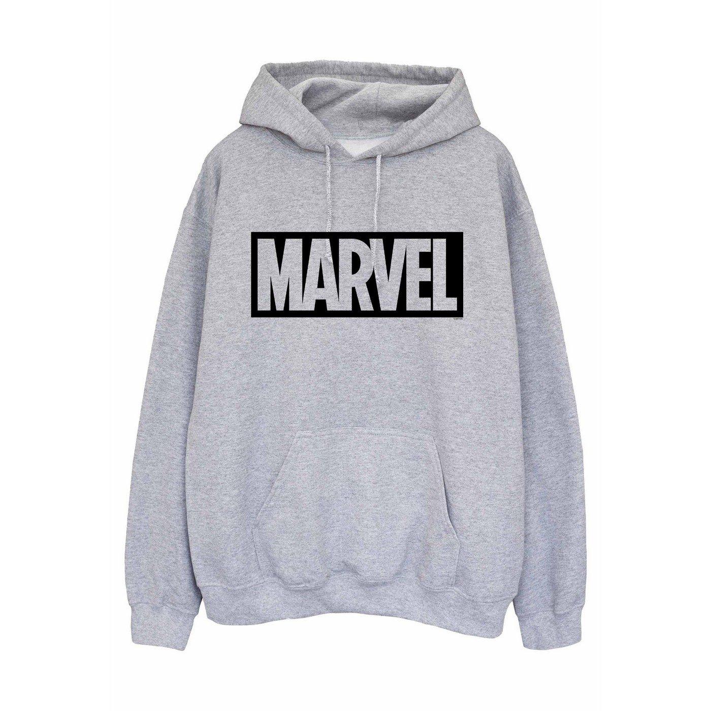 Kapuzenpullover Logo Damen Grau S von MARVEL