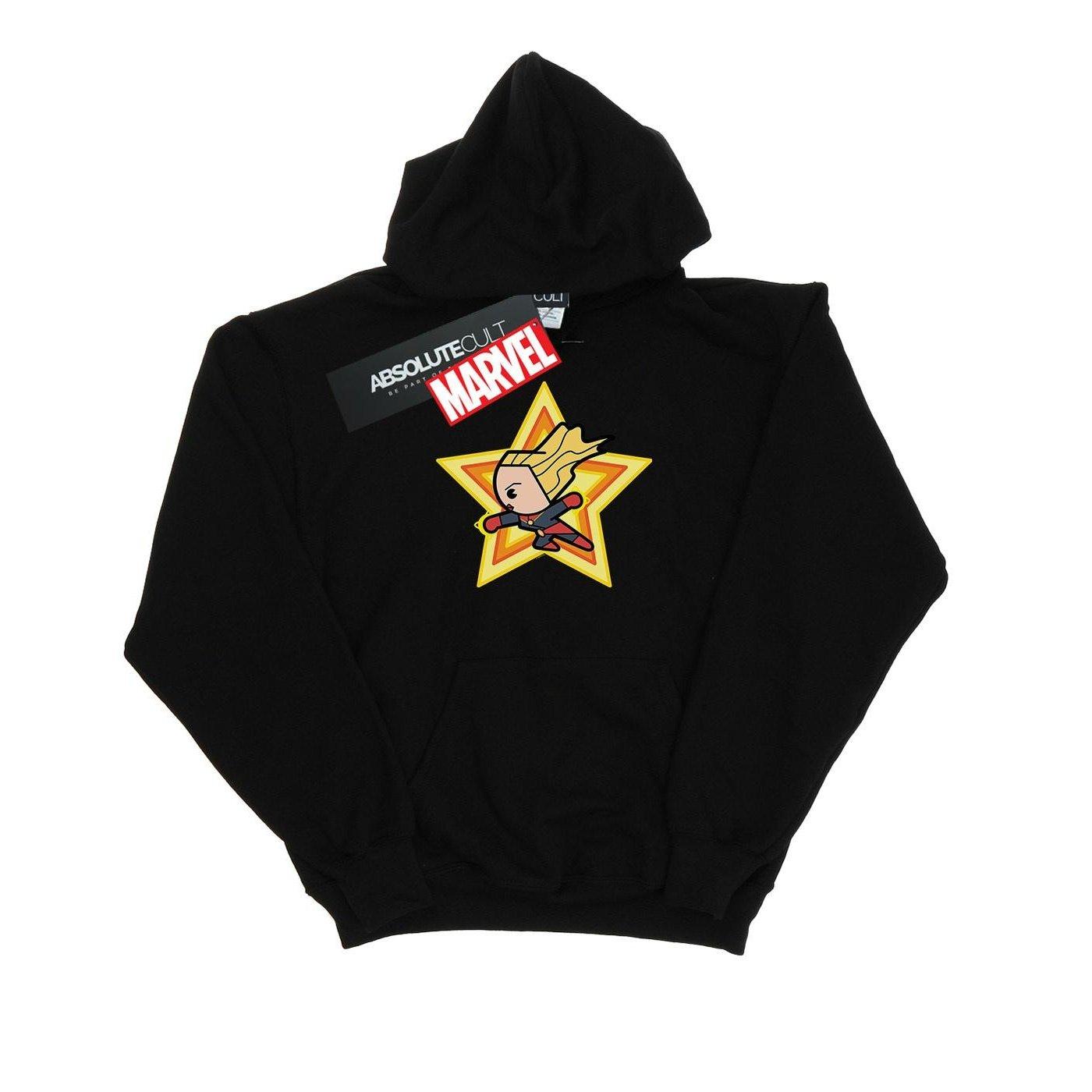 Kawaii Captain Kapuzenpullover Damen Schwarz XXL von MARVEL