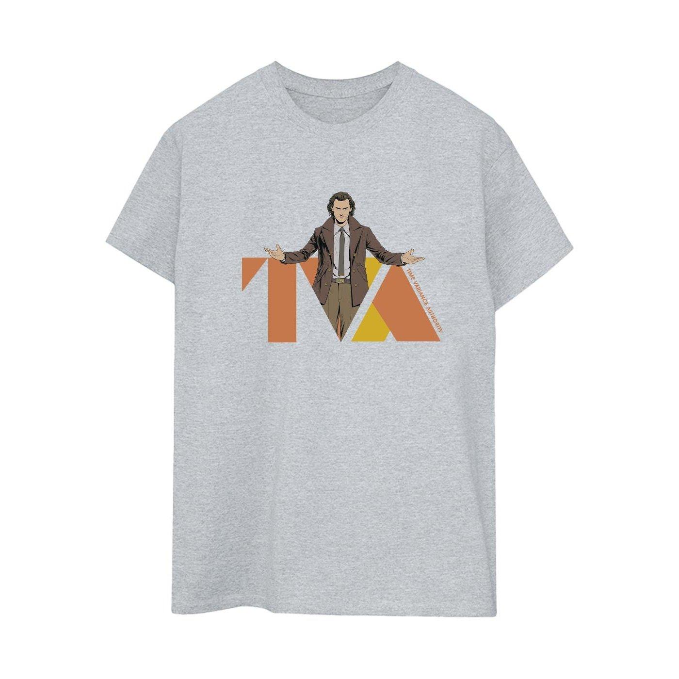 Loki Tva Pose Tshirt Damen Grau 5XL von MARVEL