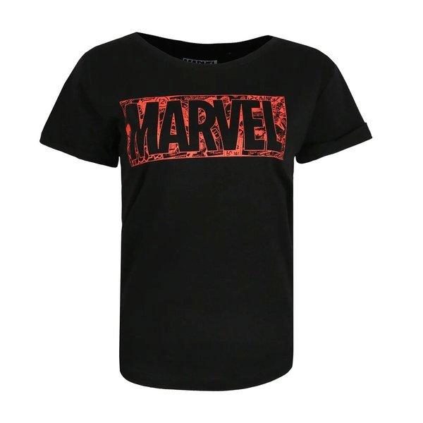 Tshirt Logo Damen Schwarz M von MARVEL