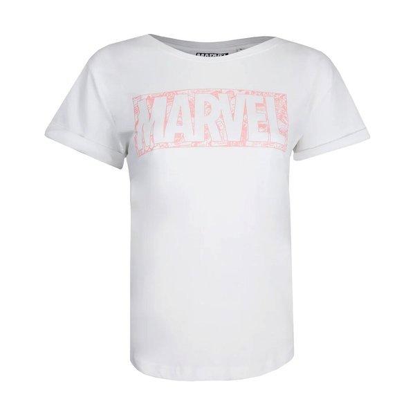 Tshirt Logo Damen Weiss XL von MARVEL