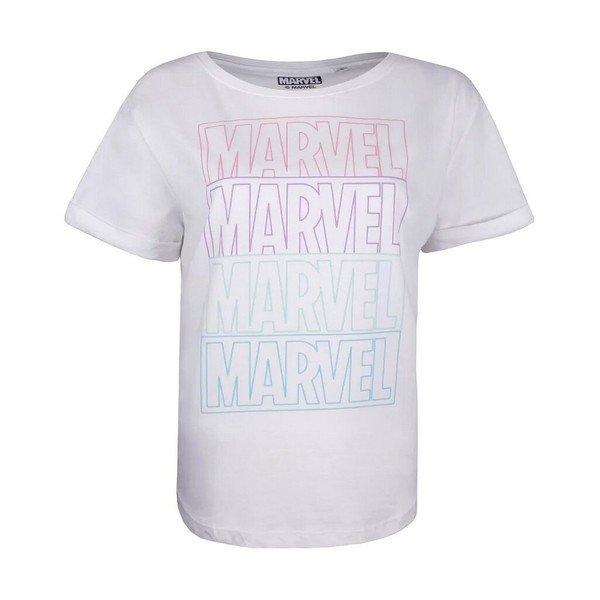 Tshirt Damen Weiss S von MARVEL