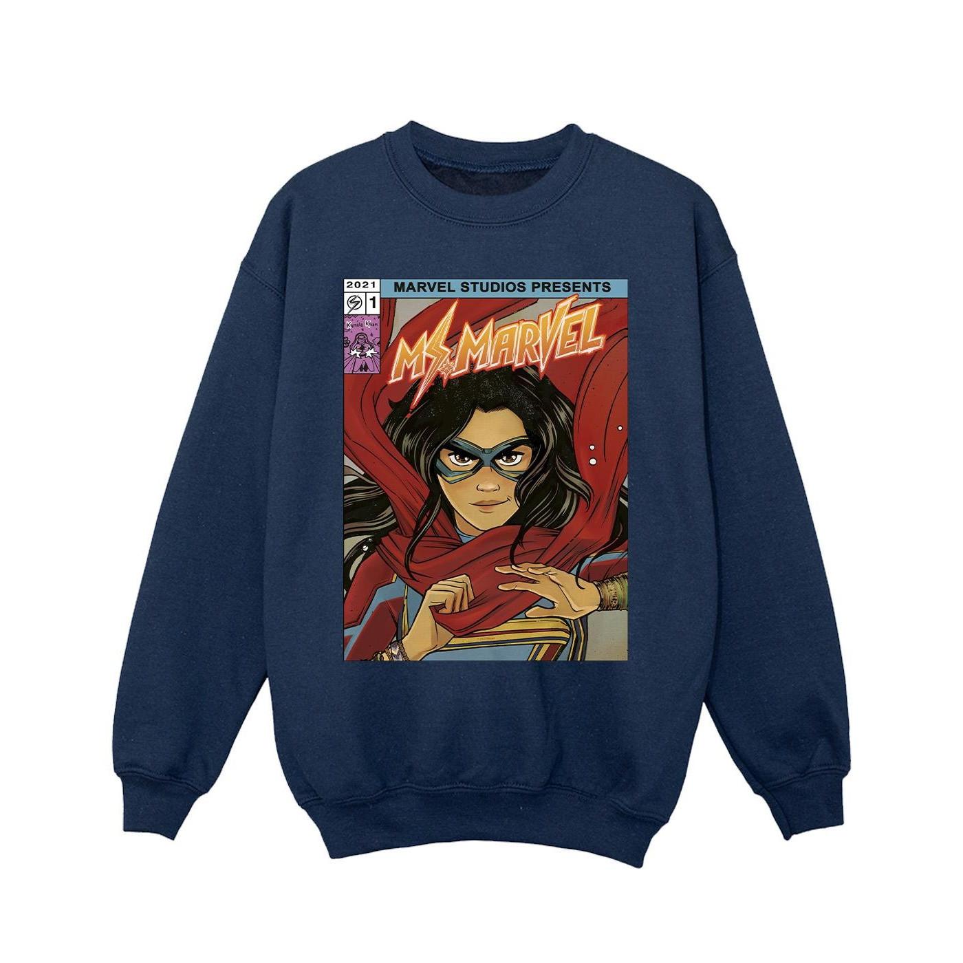 Ms Comic Poster Sweatshirt Mädchen Marine 104 von MARVEL
