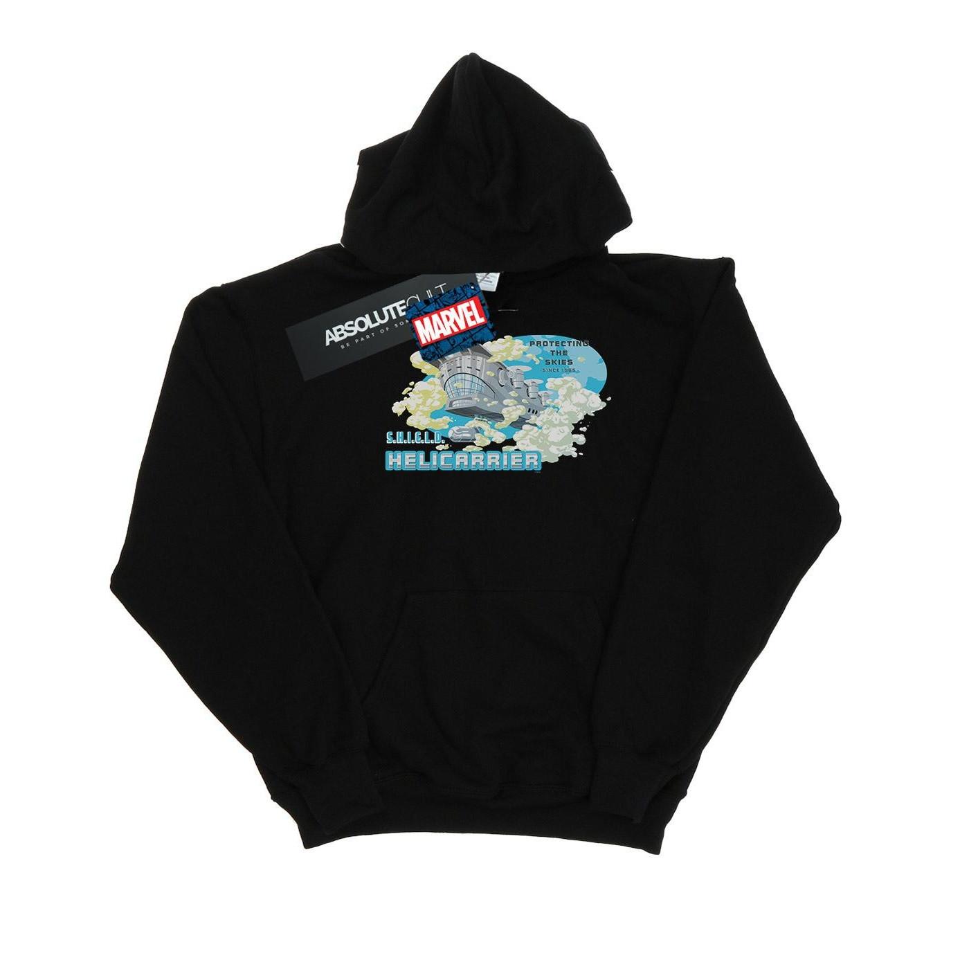 S.h.i.e.l.d. Hellicarrier Pecting The Skies Kapuzenpullover Unisex Schwarz 128 von MARVEL