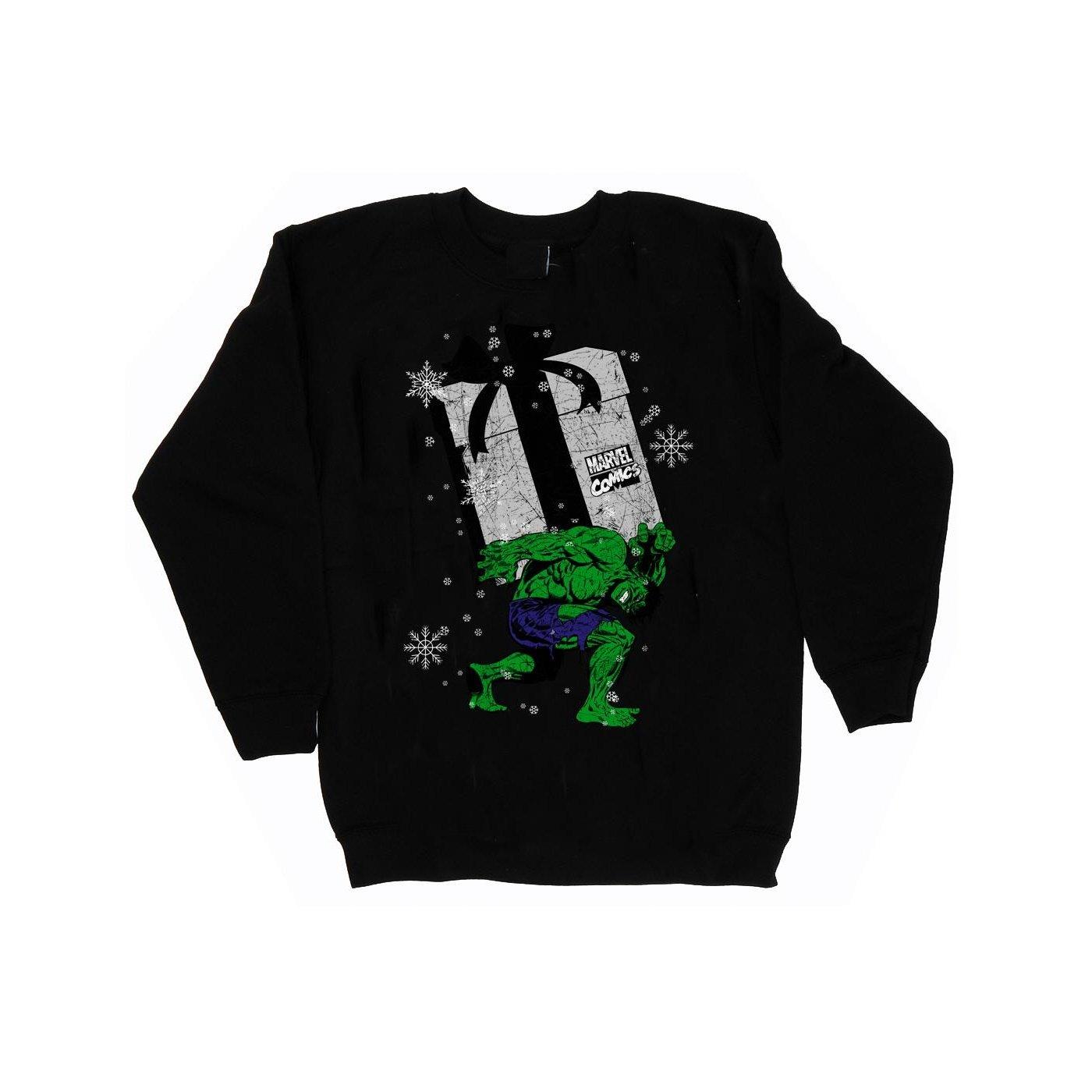 Santa Hulk Sweatshirt Herren Schwarz XL von MARVEL