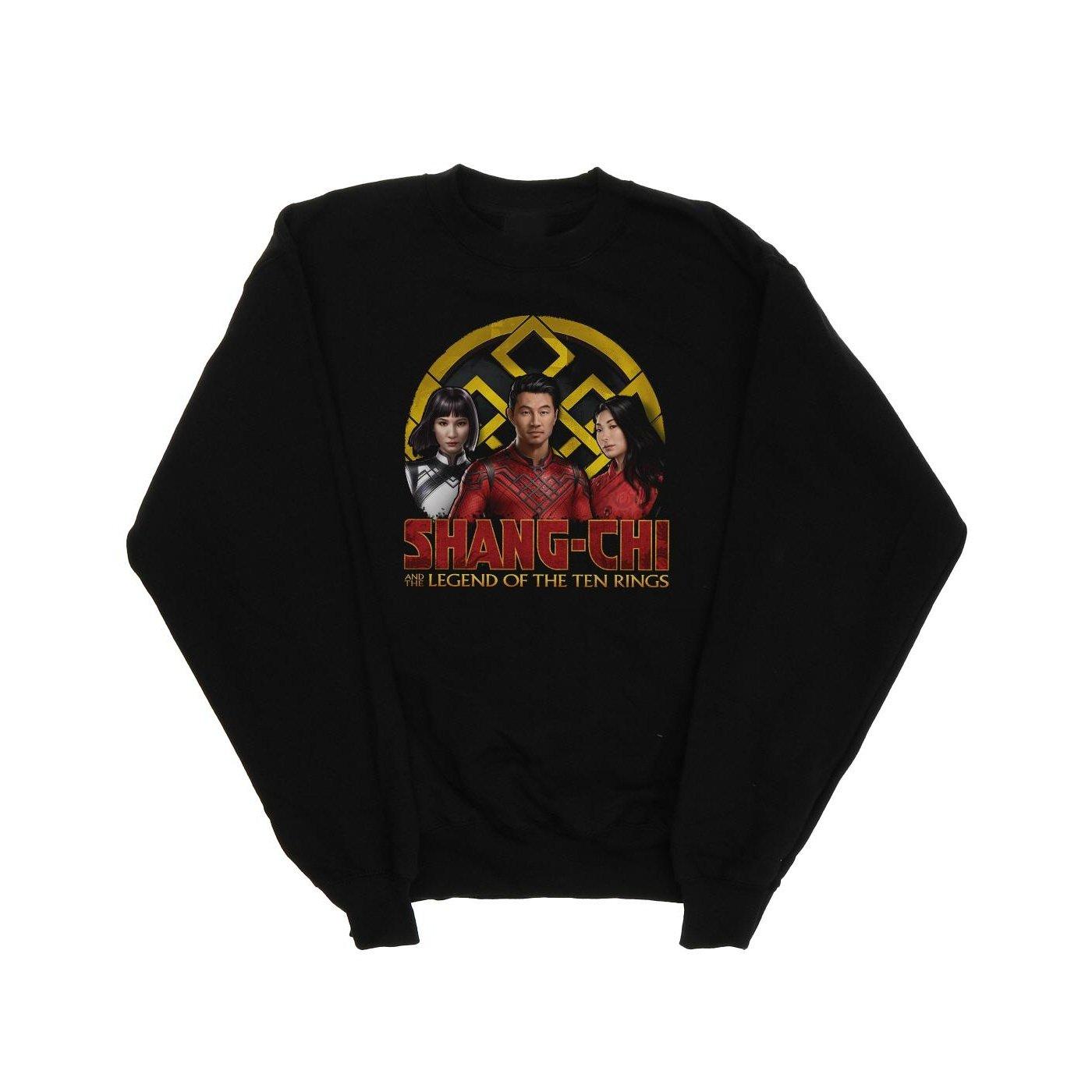 Shangchi And The Legend Of The Ten Rings Group Logo Emblem Sweatshirt Herren Schwarz XL von MARVEL