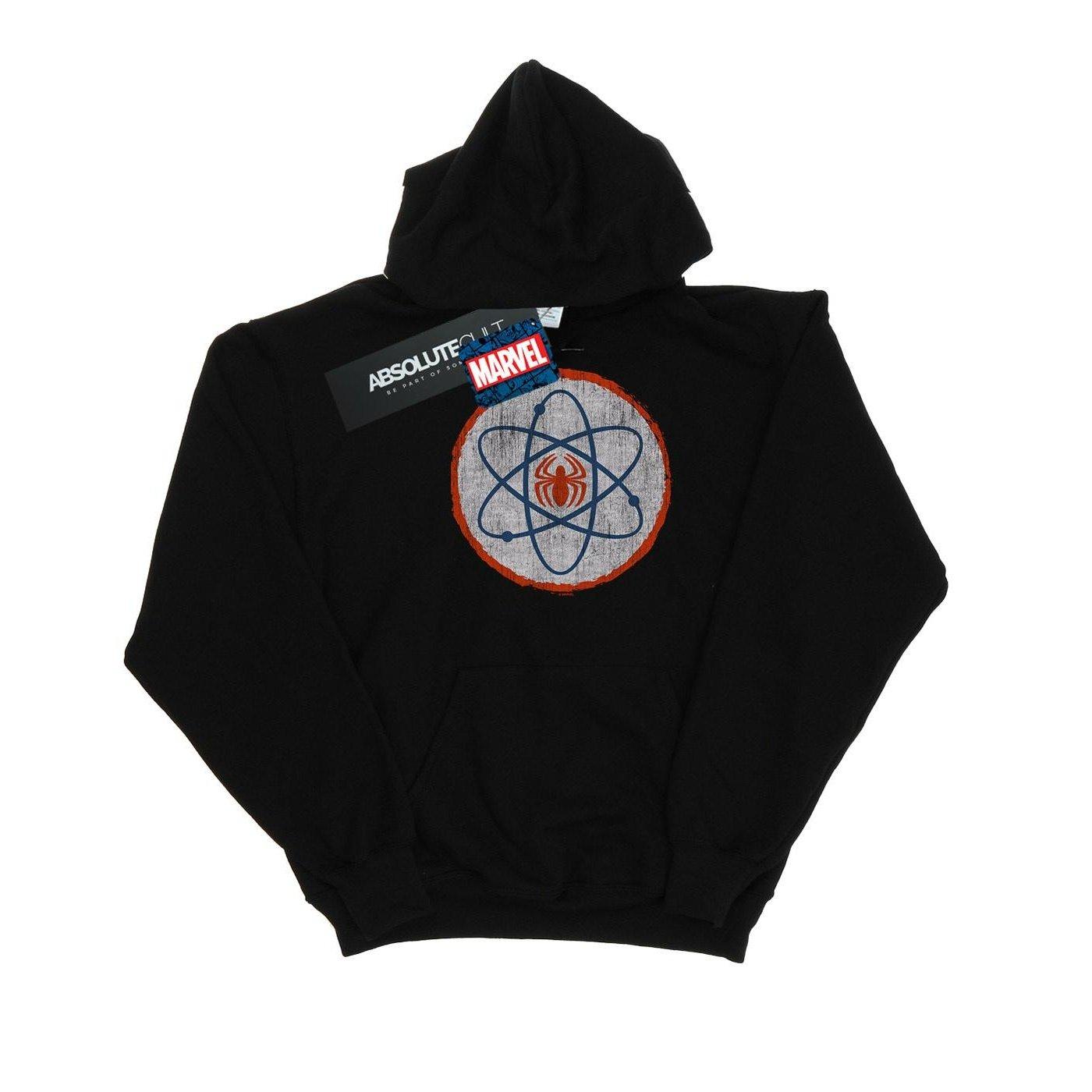 Spiderman Atom Kapuzenpullover Mädchen Schwarz 116 von MARVEL