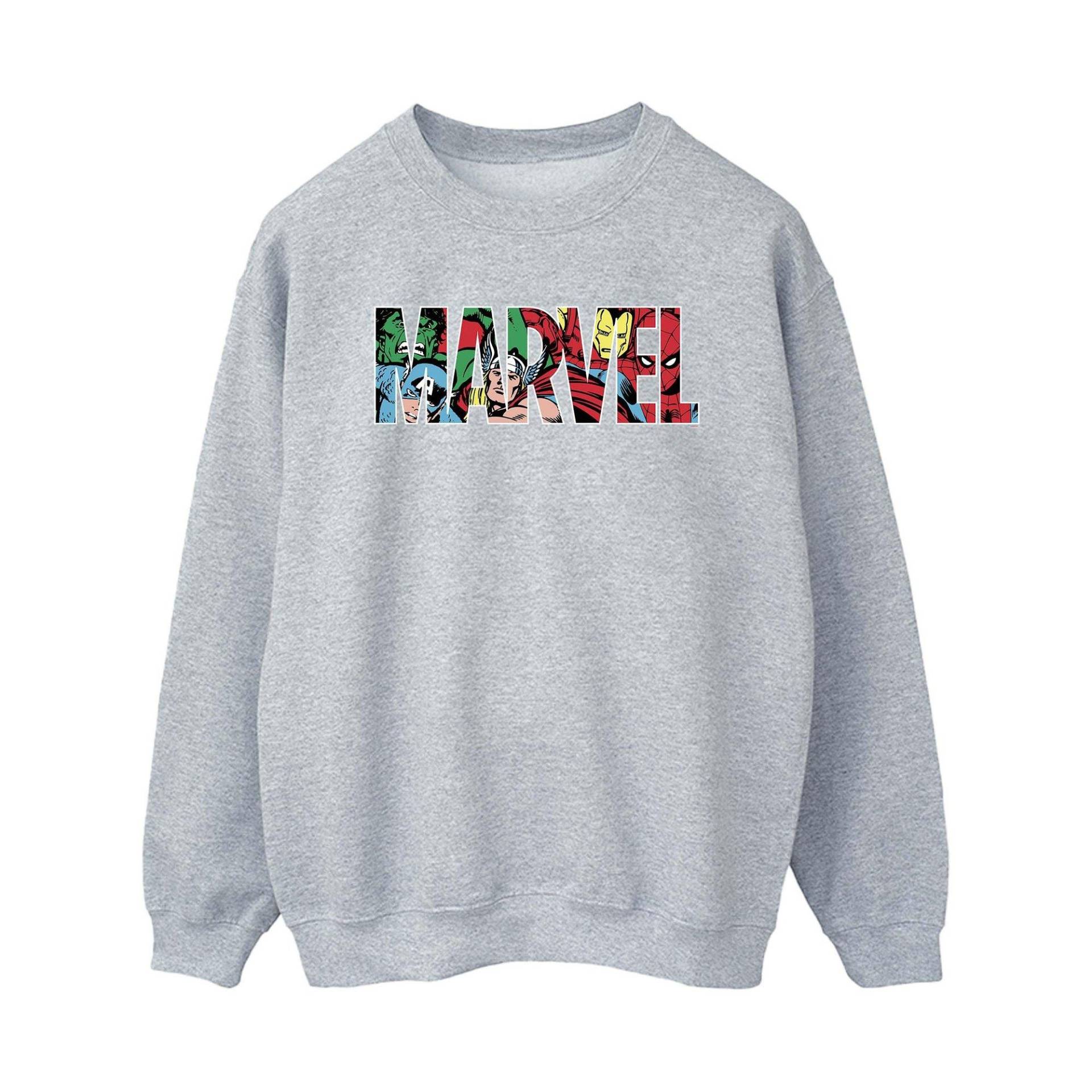 Sweatshirt Damen Grau L von MARVEL