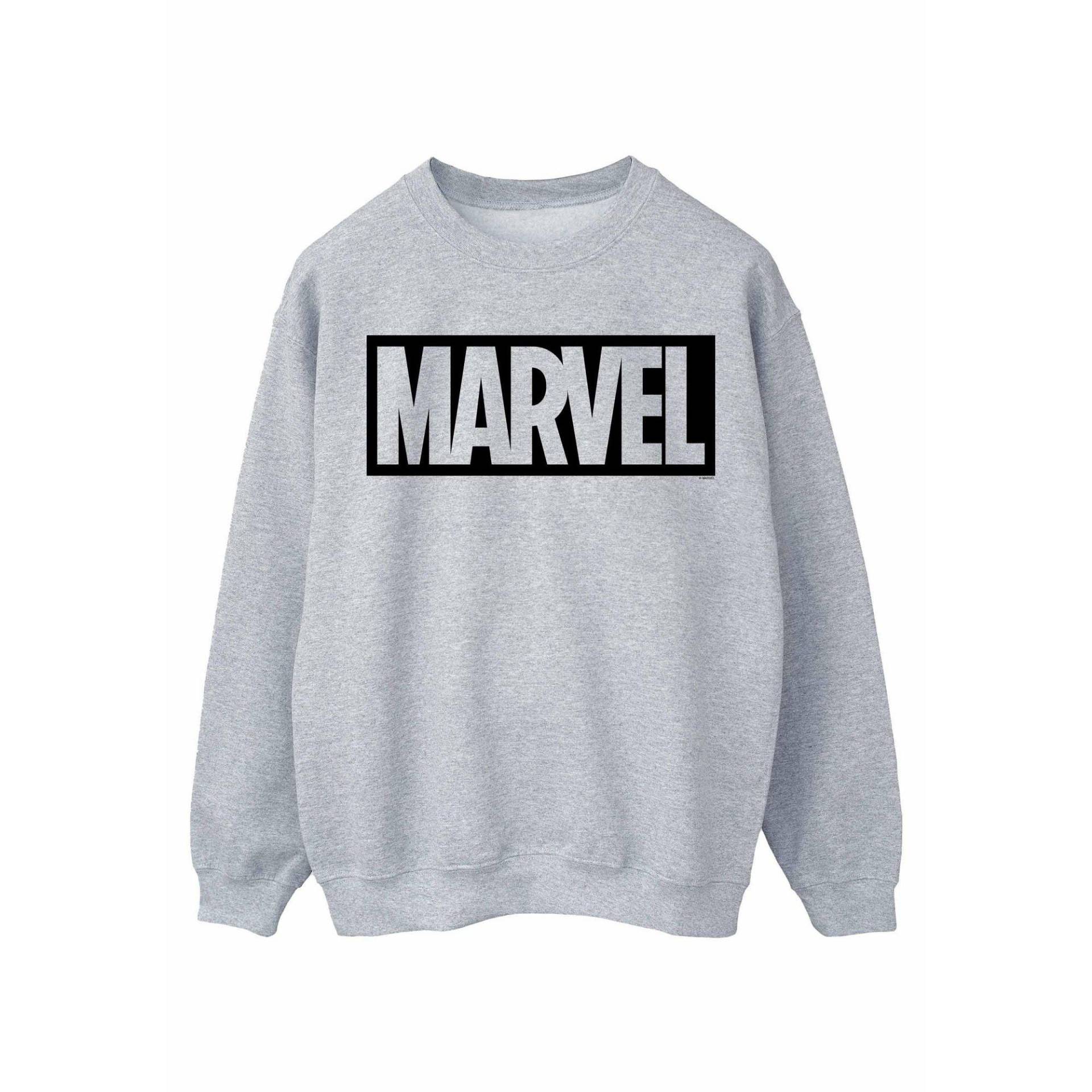 Sweatshirt Logo Damen Grau L von MARVEL