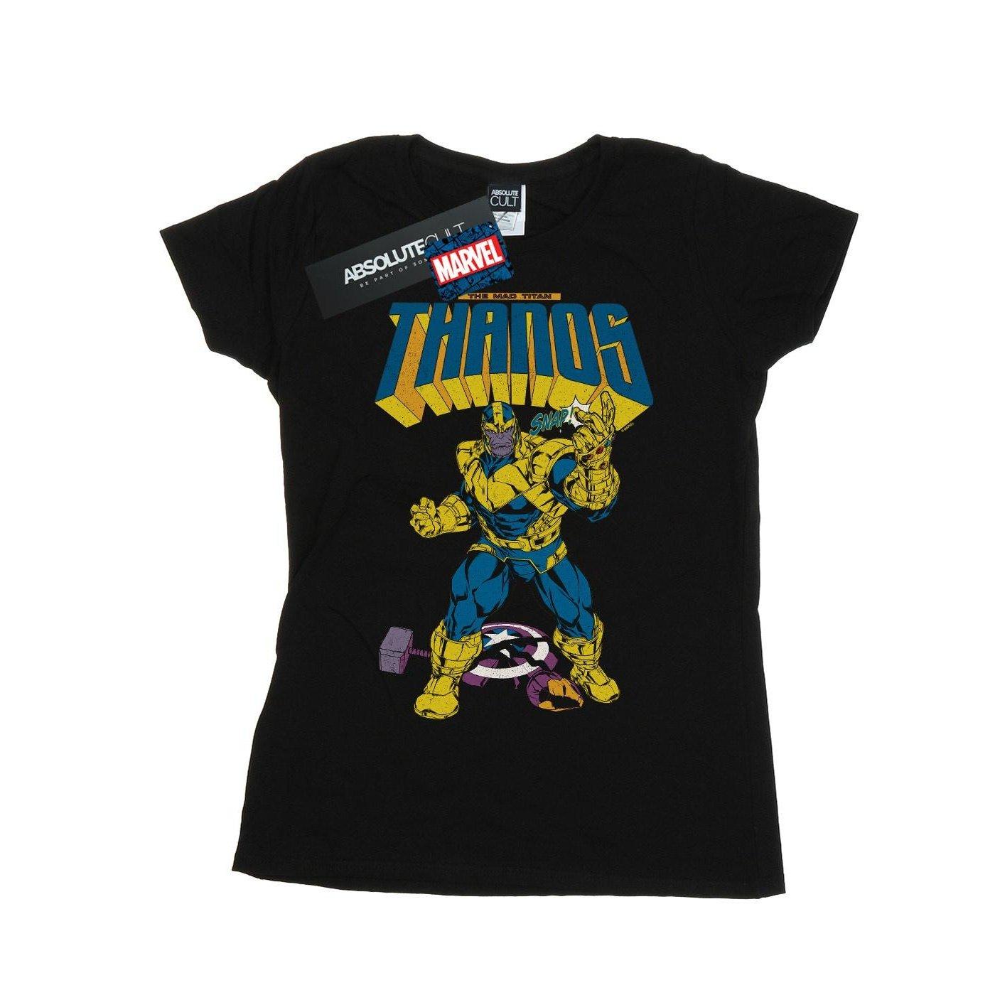 Thanos Mad Titan Snap Tshirt Damen Schwarz XXL von MARVEL