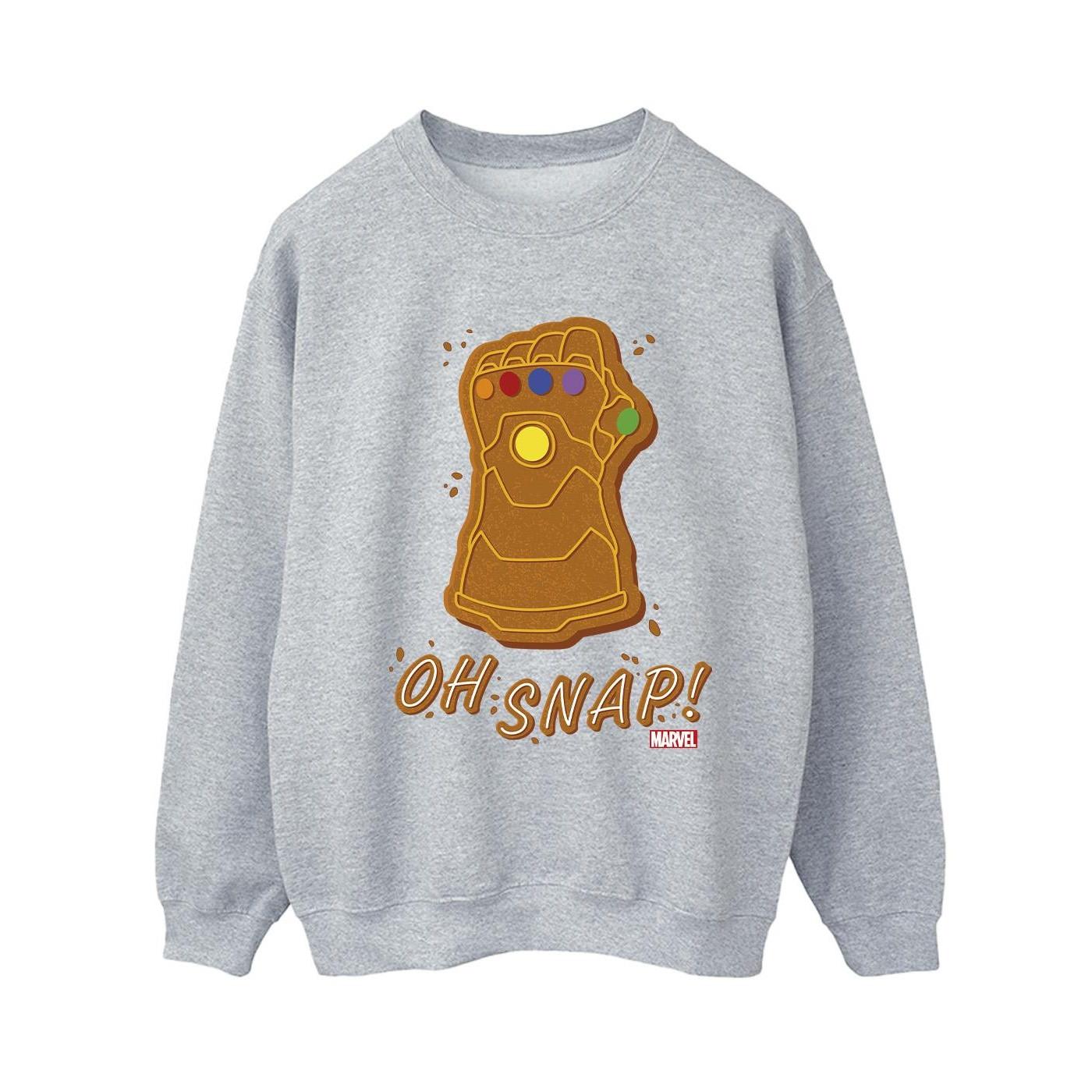 Thanos Oh Snap Sweatshirt Damen Grau M von MARVEL