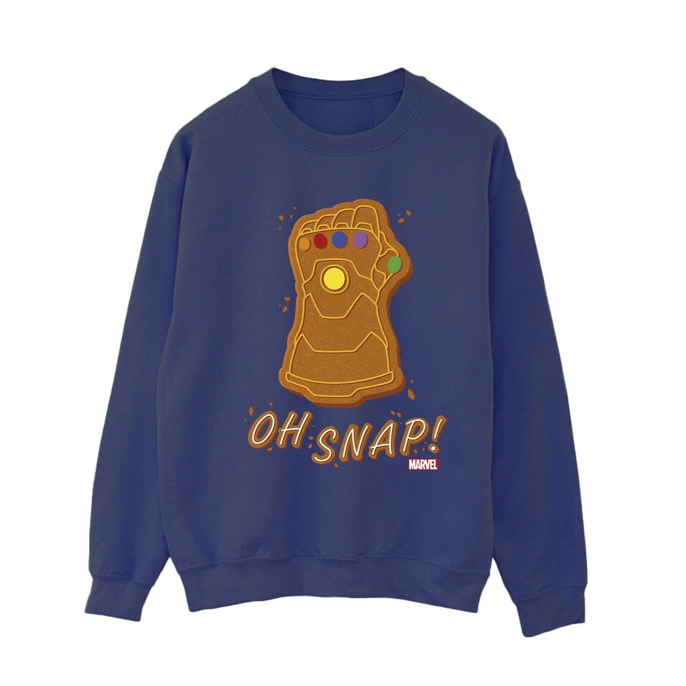 Thanos Oh Snap Sweatshirt Damen Marine XL von MARVEL