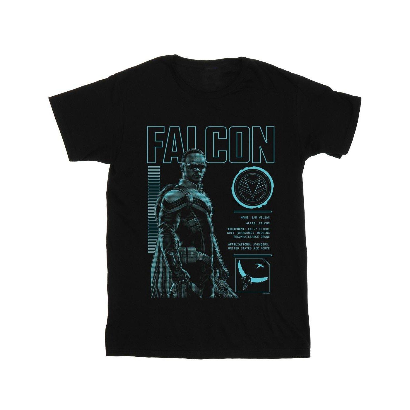 The Falcon And The Winter Soldier Falcon Bio Tshirt Damen Schwarz XXL von MARVEL