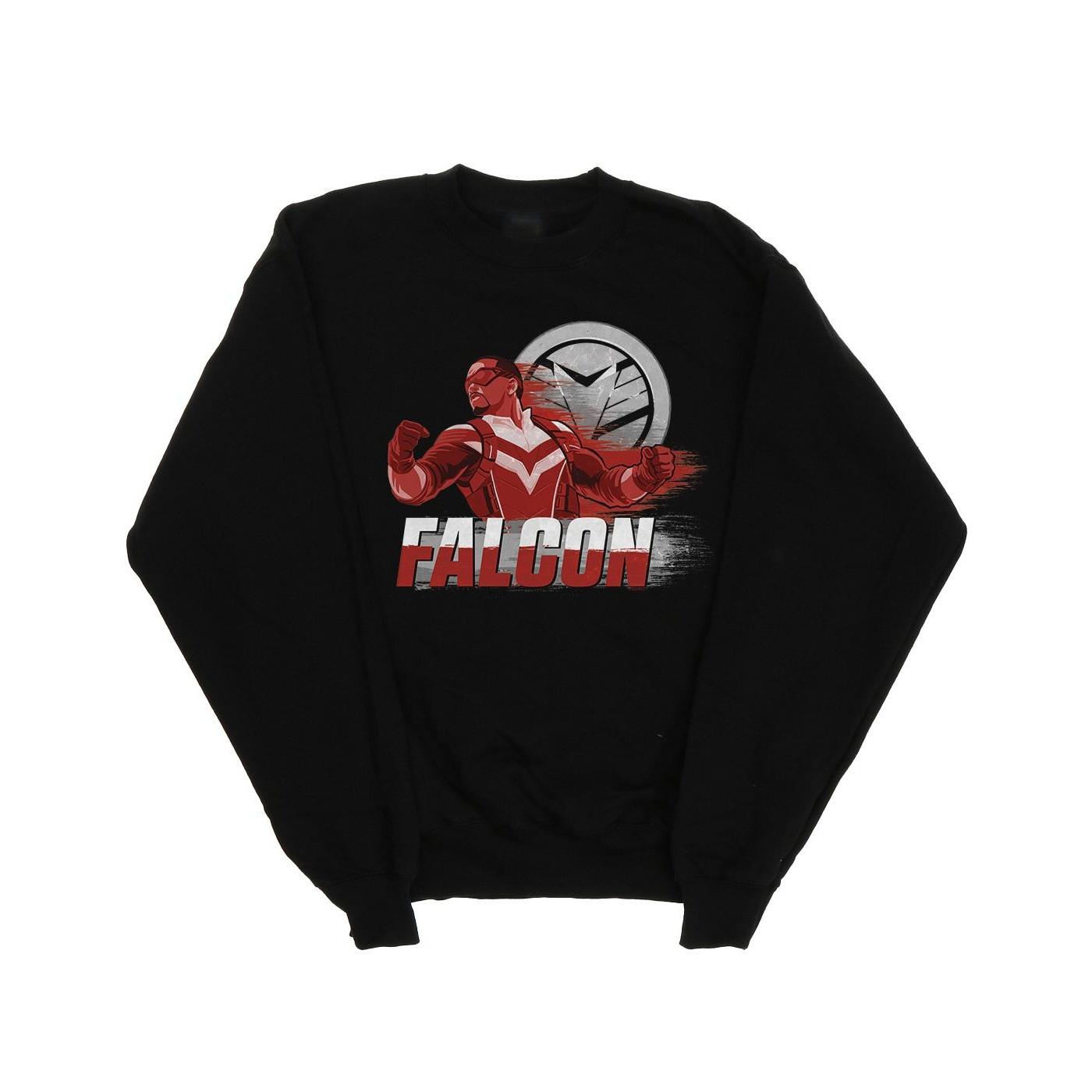 The Falcon And The Winter Soldier Falcon Red Fury Sweatshirt Jungen Schwarz 128 von MARVEL