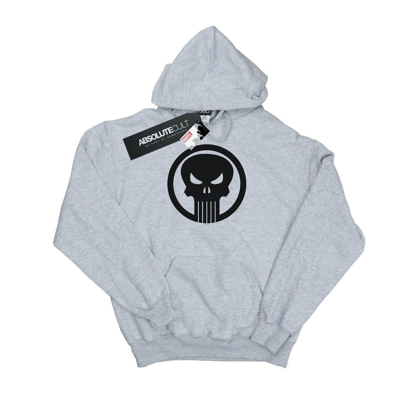 The Punisher Skull Circle Kapuzenpullover Damen Grau XXL von MARVEL