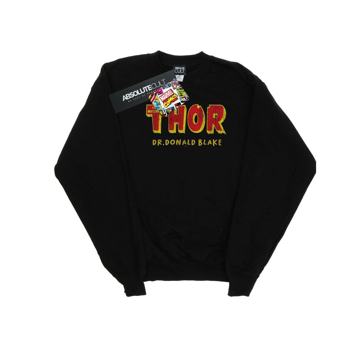 Thor Aka Dr Donald Blake Sweatshirt Mädchen Schwarz 140/146 von MARVEL