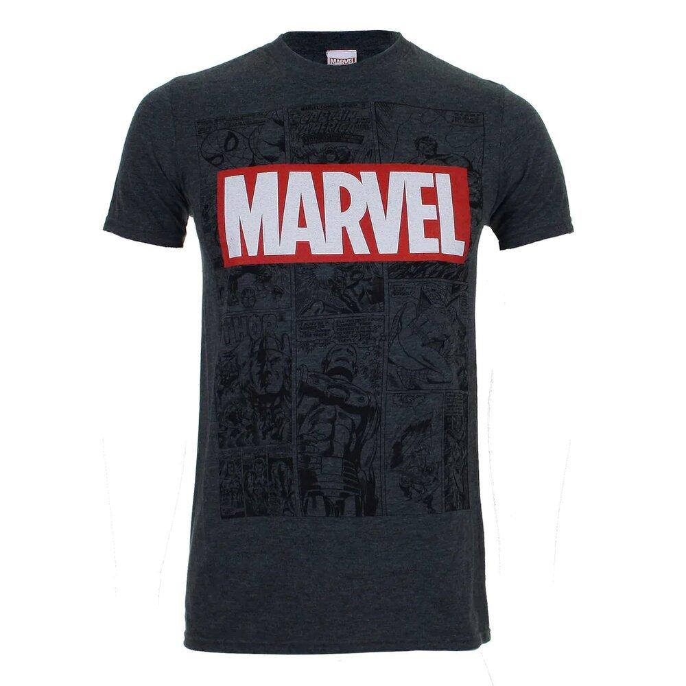 Tshirt Herren Taubengrau L von MARVEL