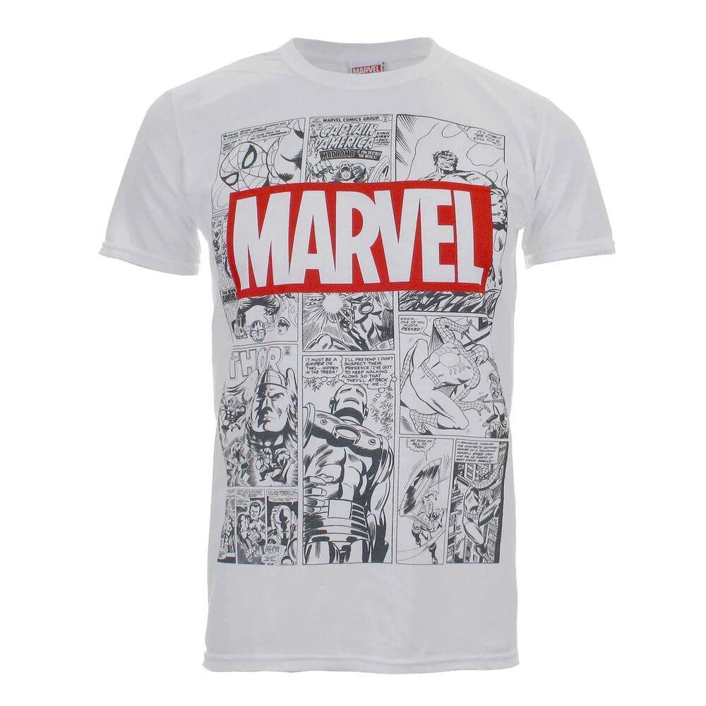 Tshirt Herren Weiss M von MARVEL