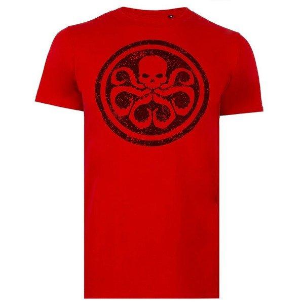 Tshirt Logo Herren Rot Bunt L von MARVEL