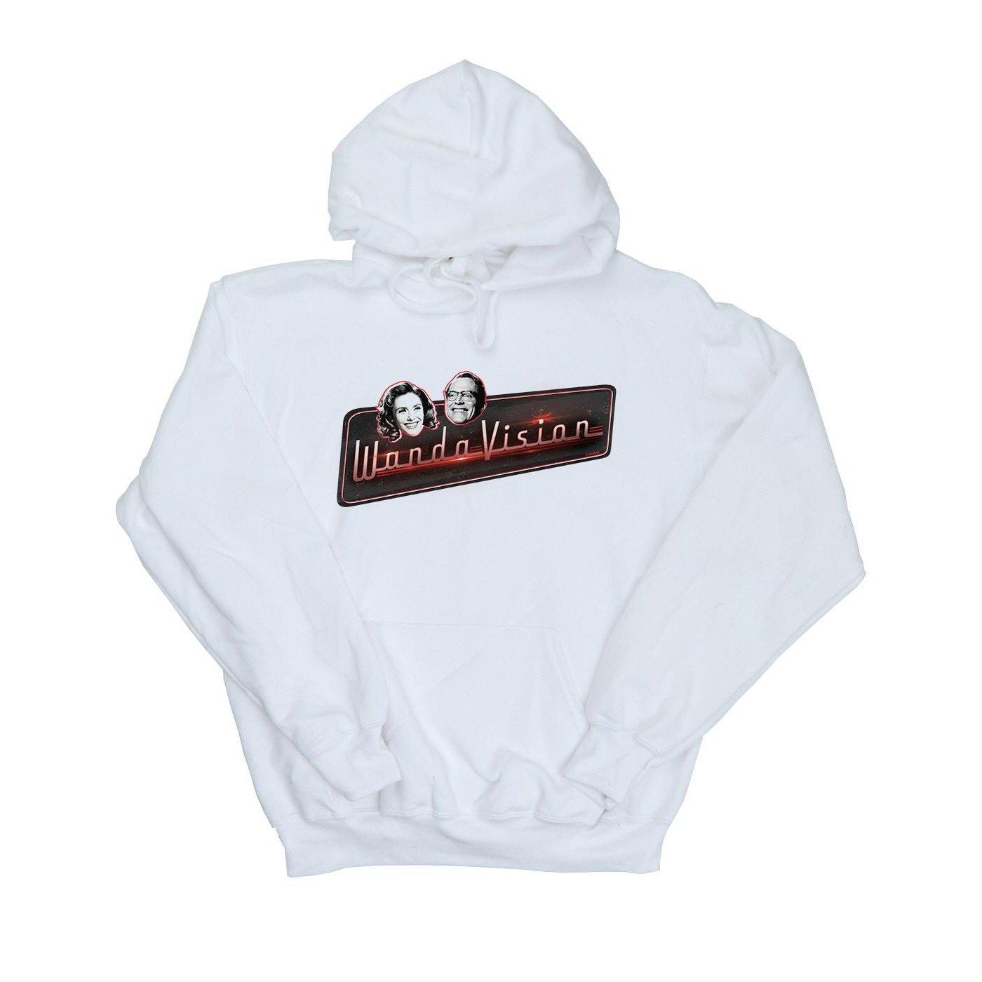 Wandavision Smiles Kapuzenpullover Mädchen Weiss 128 von MARVEL