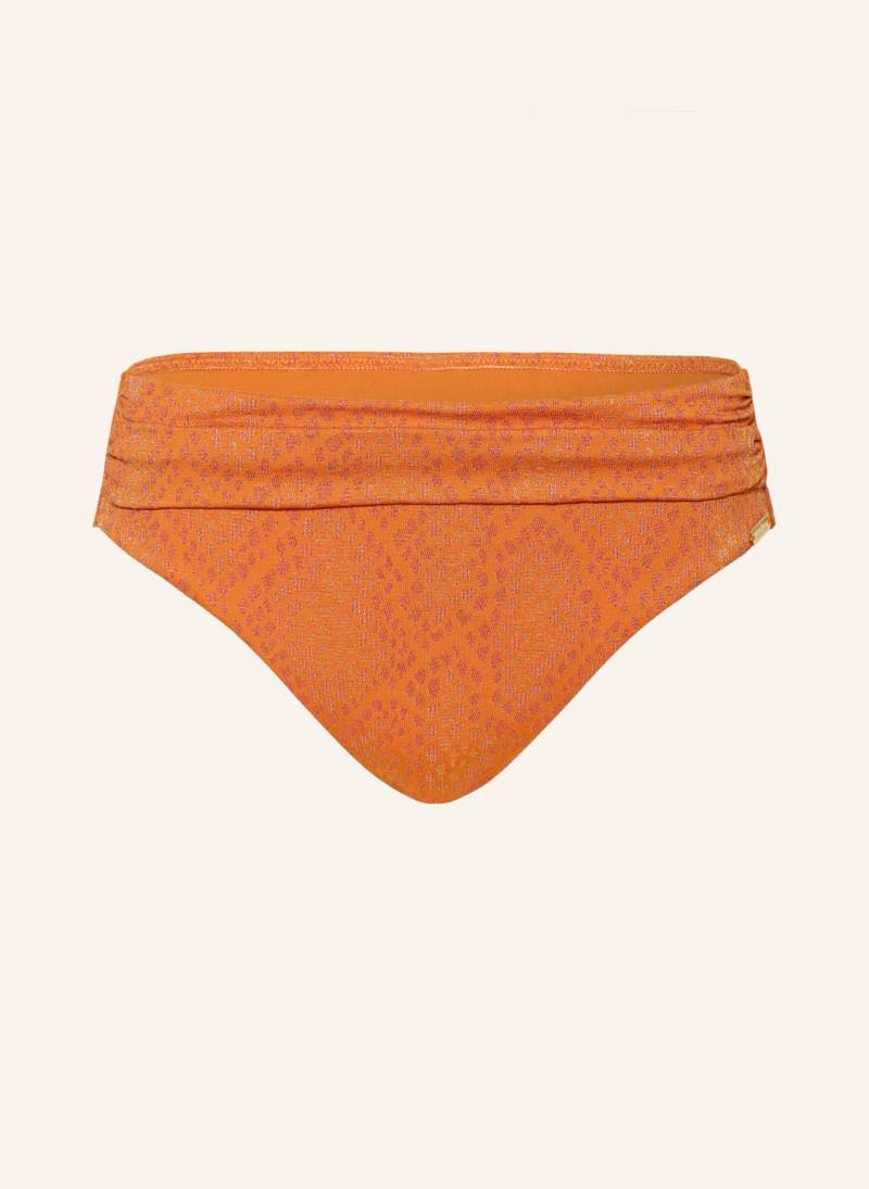 Maryan Mehlhorn Basic-Bikini-Hose Glance Mit Glitzergarn orange von MARYAN MEHLHORN
