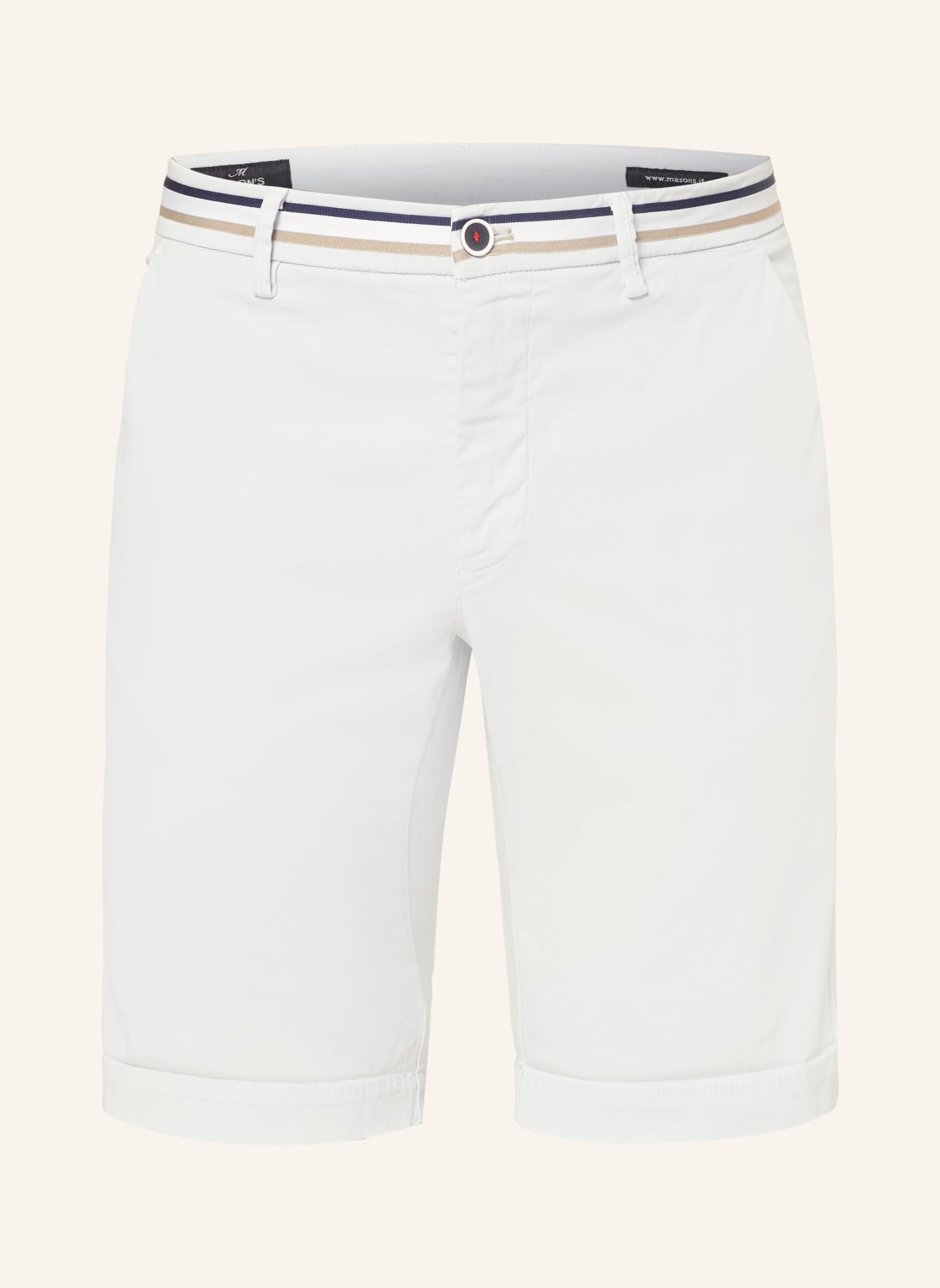 Mason's Chinoshorts Torino Slim Fit grau von MASON'S