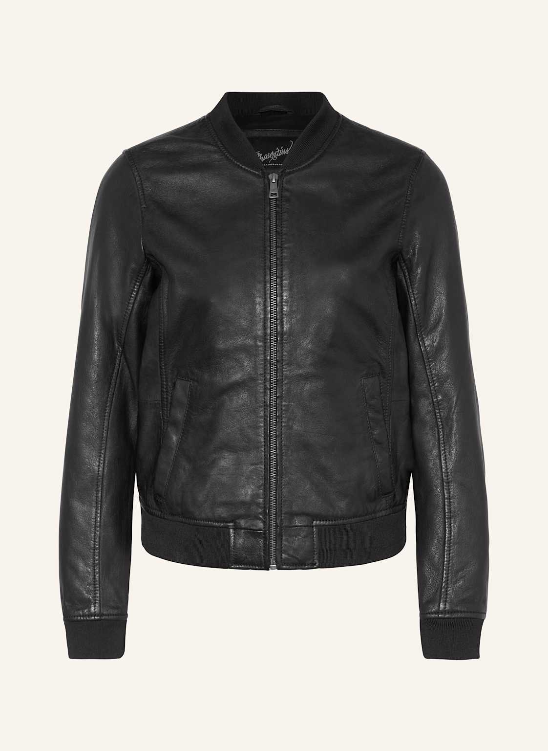 Mauritius Lederblouson Mwbjella schwarz Mauritius Lederblouson Mwbjella schwarz von MAURITIUS
