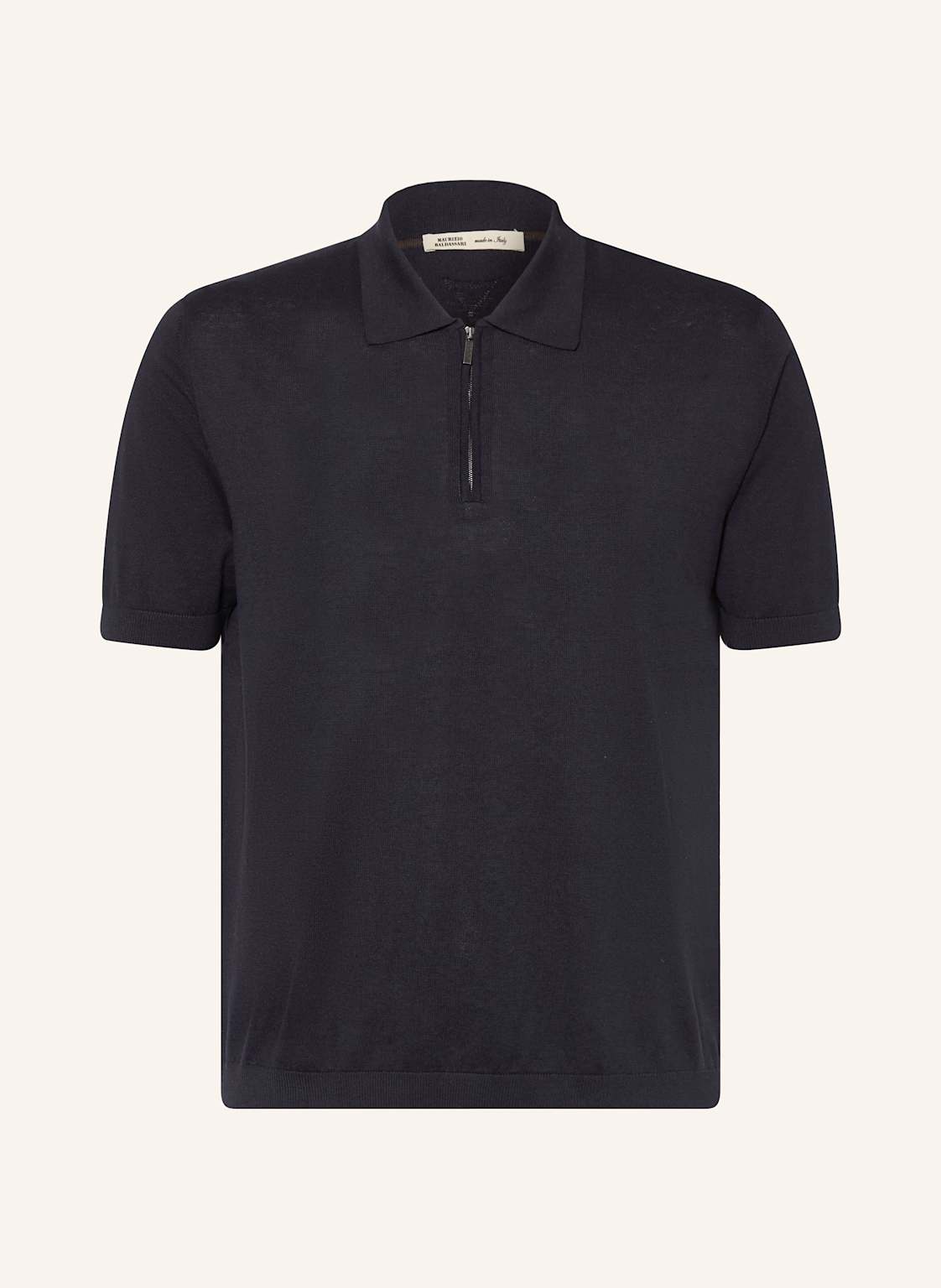 Maurizio Baldassari Strick-Poloshirt Mit Seide blau Maurizio Baldassari Strick-Poloshirt Mit Seide blau von MAURIZIO BALDASSARI
