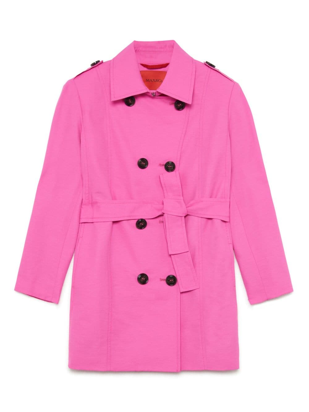 MAX&Co. Kids belted double-breasted coat - Pink von MAX&Co. Kids