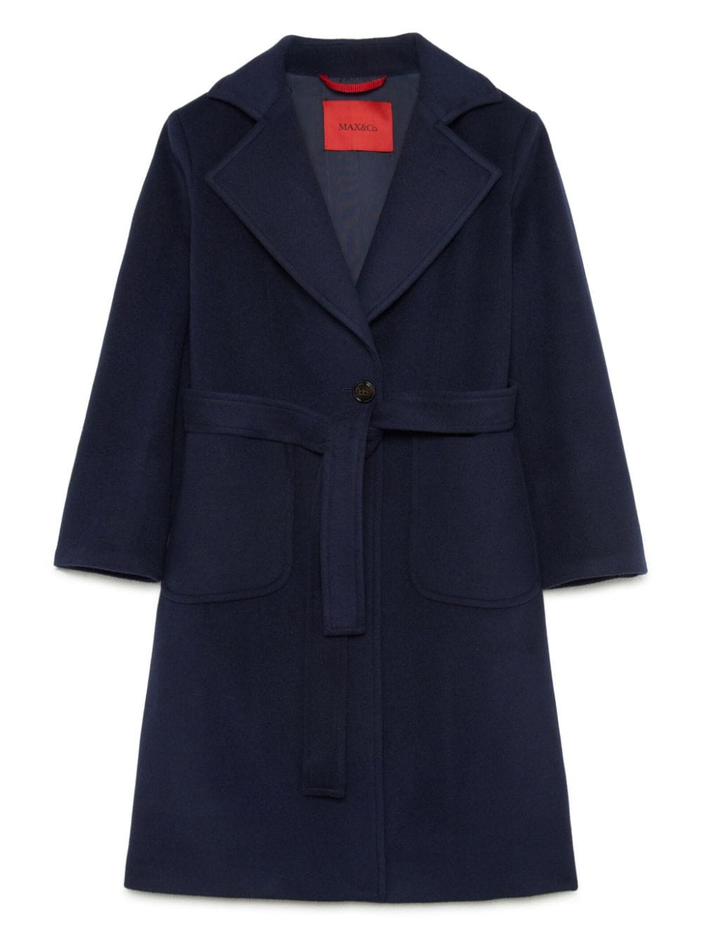 MAX&Co. Kids belted single-breasted coat - Blue von MAX&Co. Kids