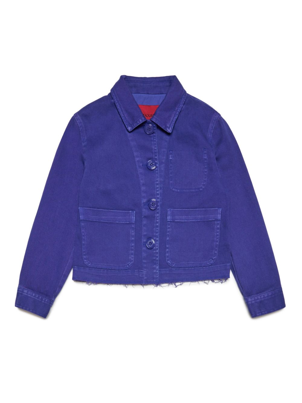 MAX&Co. Kids distressed-finish button-up jacket - Blue von MAX&Co. Kids