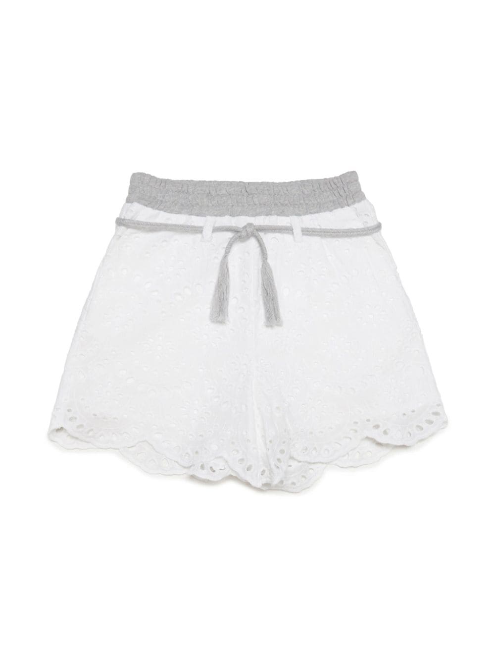 MAX&Co. Kids floral-lace cotton shorts - White von MAX&Co. Kids