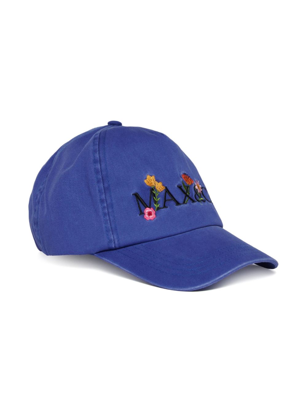 MAX&Co. Kids floral logo-embroidered baseball cap - Blue von MAX&Co. Kids