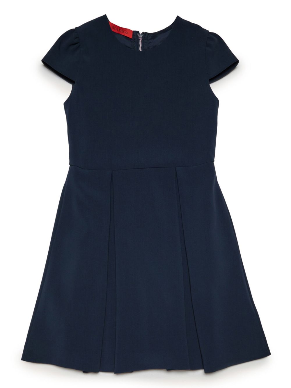 MAX&Co. Kids pleated round-neck dress - Blue von MAX&Co. Kids