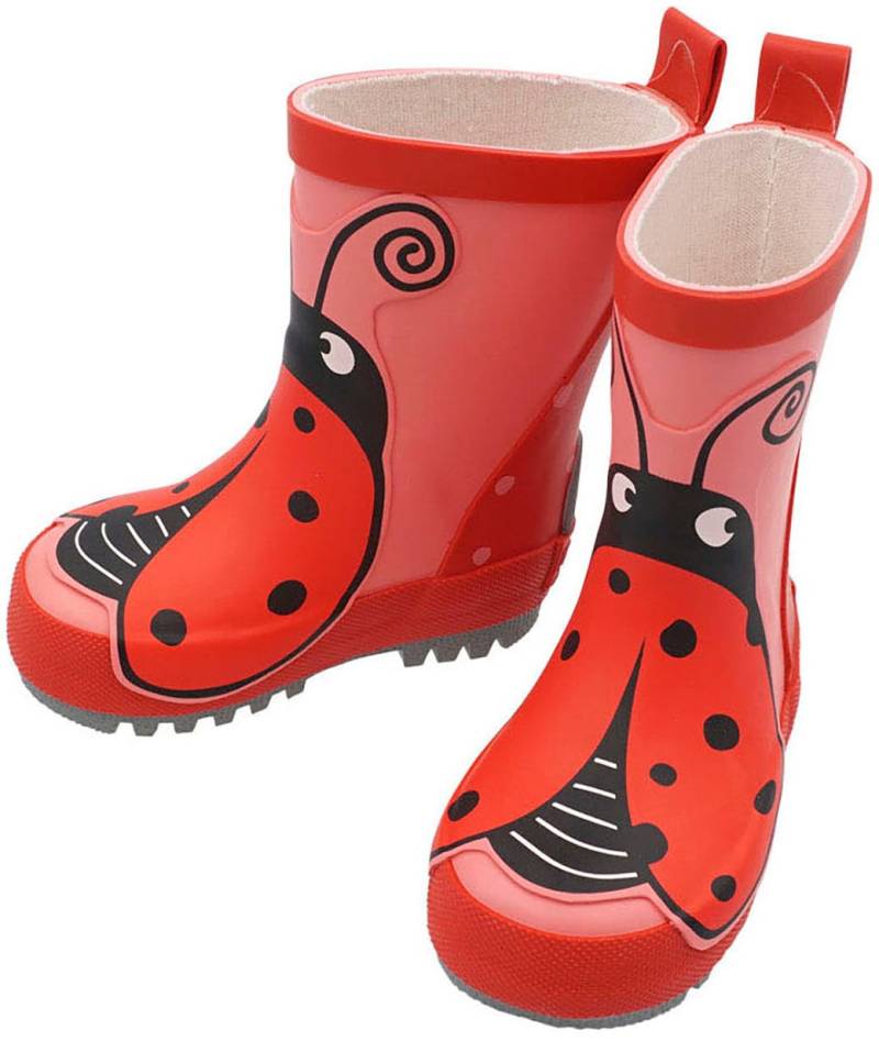 MAXIMO Gummistiefel, mit niedlichem Marienkäfer-Patch von MAXIMO