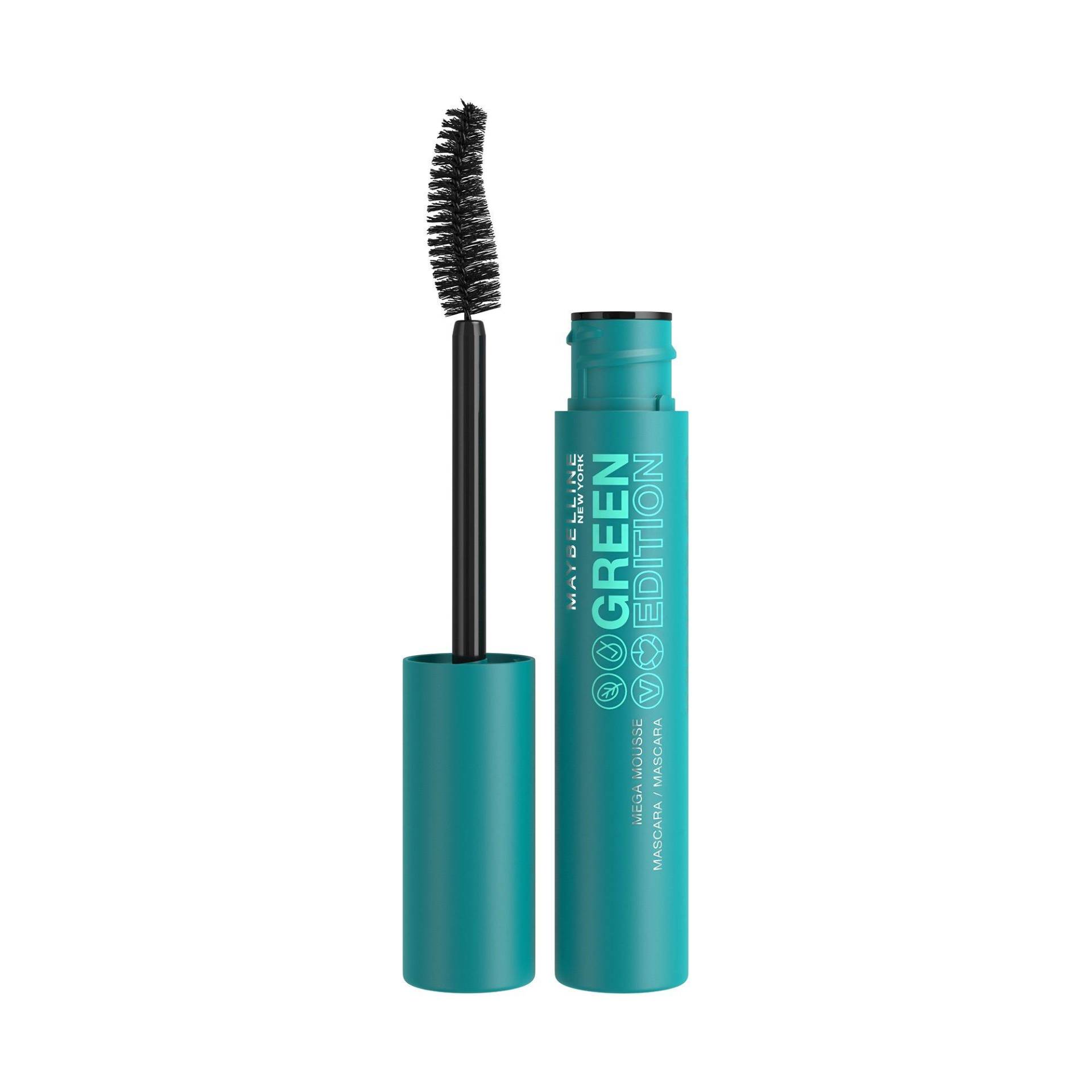 Green Edition Mega Mousse Mascara Damen  Blackest Black 9ml von MAYBELLINE