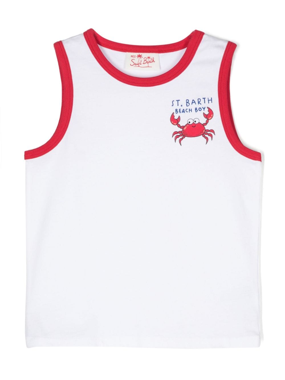 MC2 Saint Barth Kids Crab Boy-print tank top - White von MC2 Saint Barth Kids