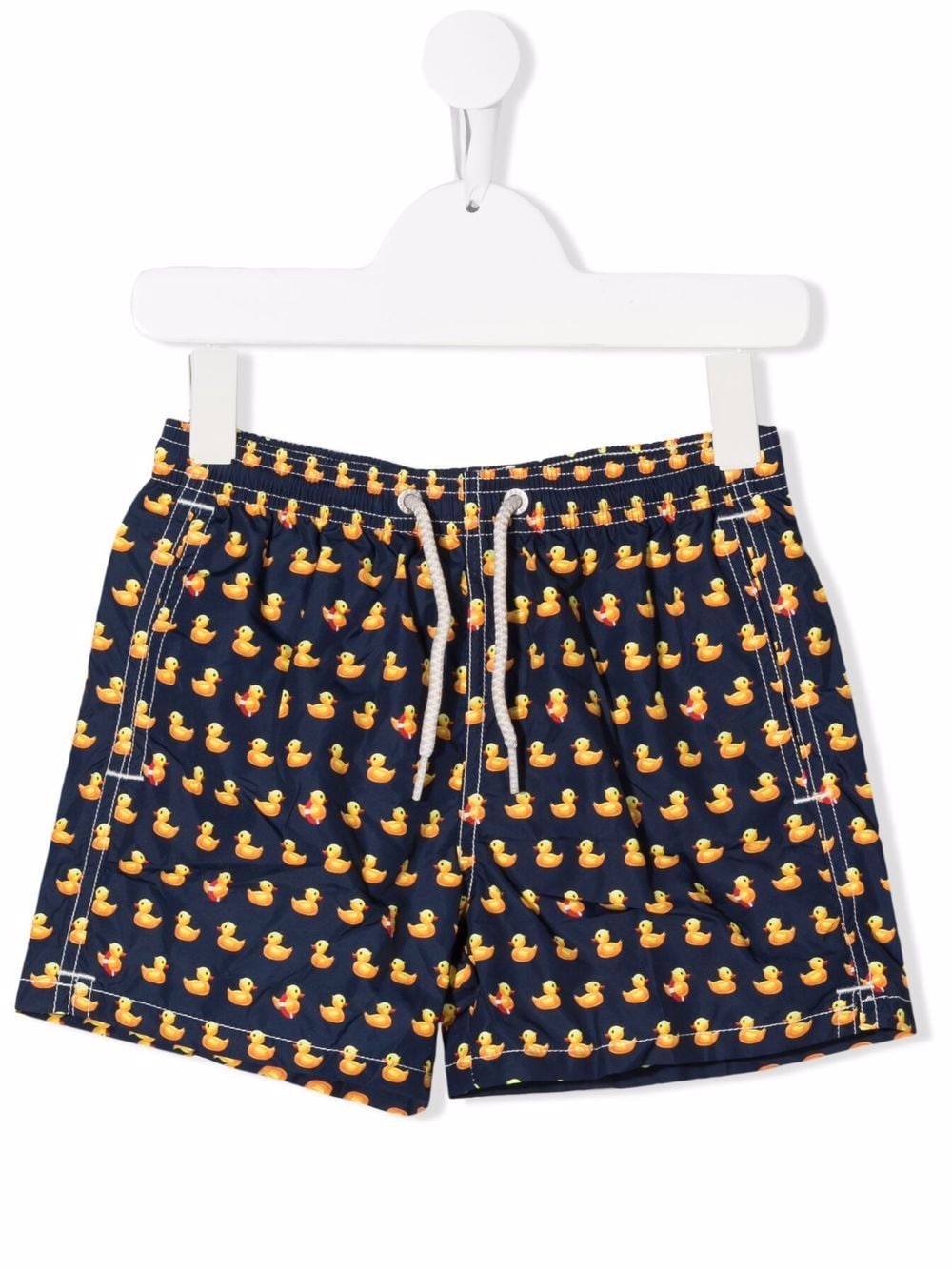 MC2 Saint Barth Kids Duck-print drawstring swim shorts - Blue von MC2 Saint Barth Kids