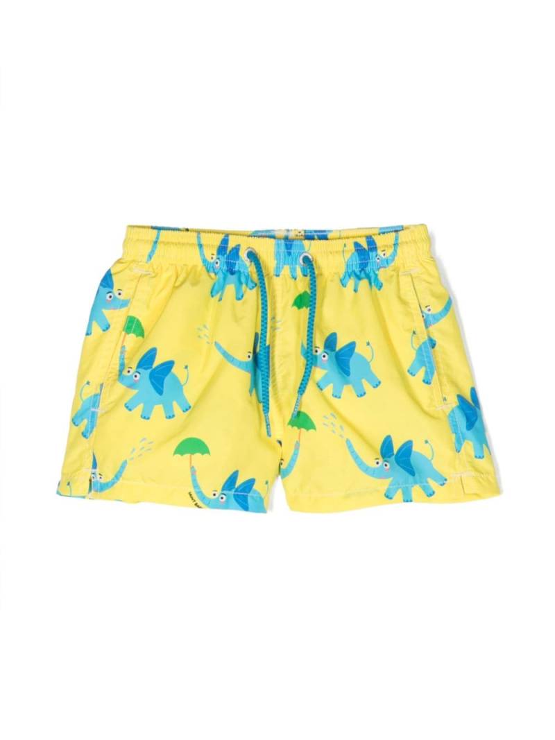 MC2 Saint Barth Kids Elephantella 92 swim shorts - Yellow von MC2 Saint Barth Kids