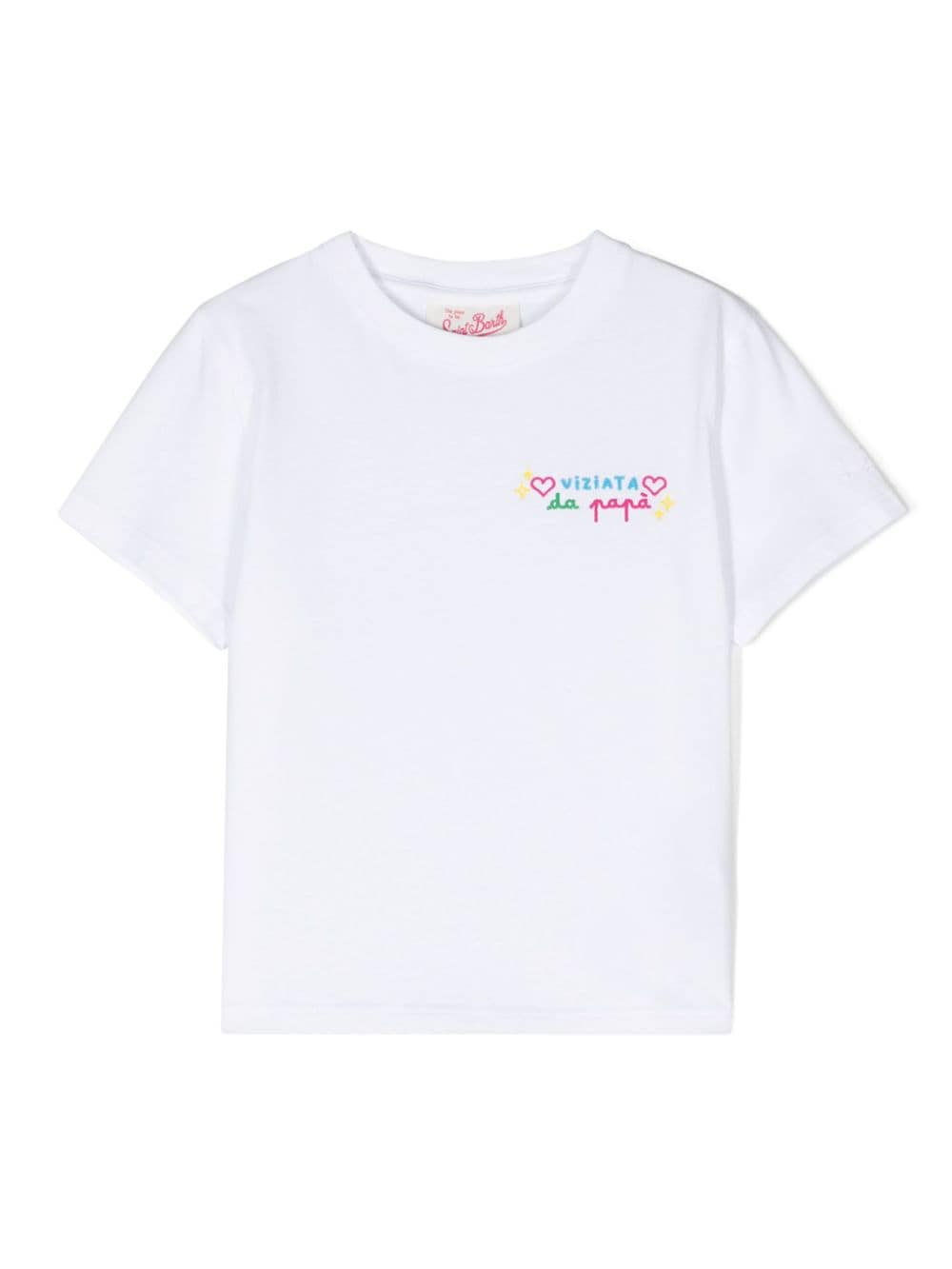 MC2 Saint Barth Kids Elly cotton T-shirt - White von MC2 Saint Barth Kids