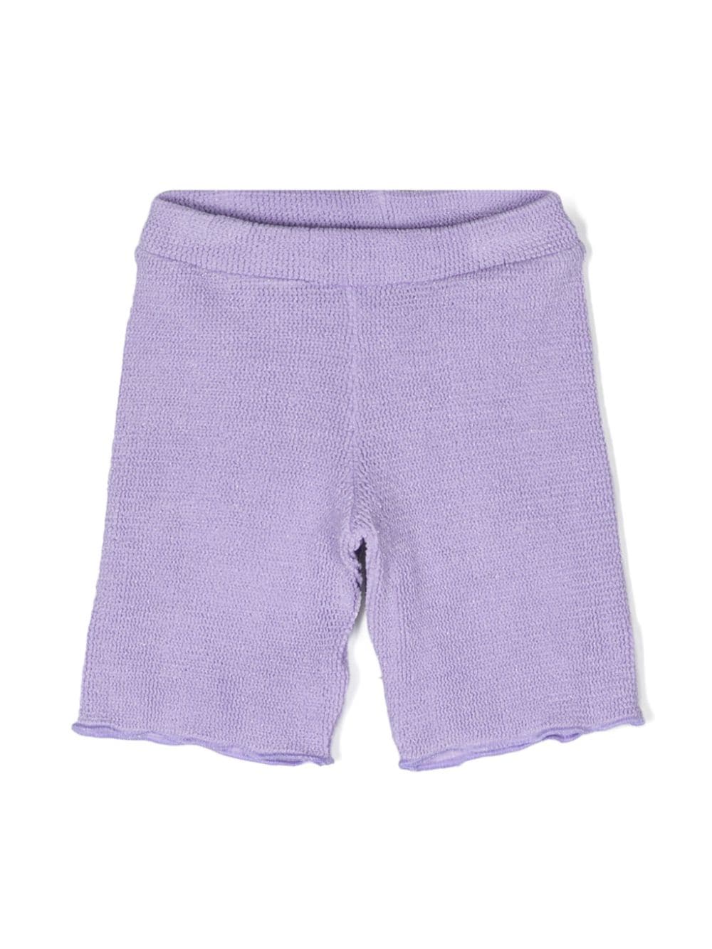 MC2 Saint Barth Kids Kira lurex-detailed shorts - Purple von MC2 Saint Barth Kids