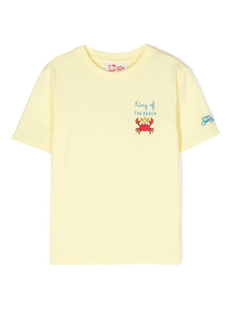 MC2 Saint Barth Kids Portofino cotton T-shirt - Yellow von MC2 Saint Barth Kids