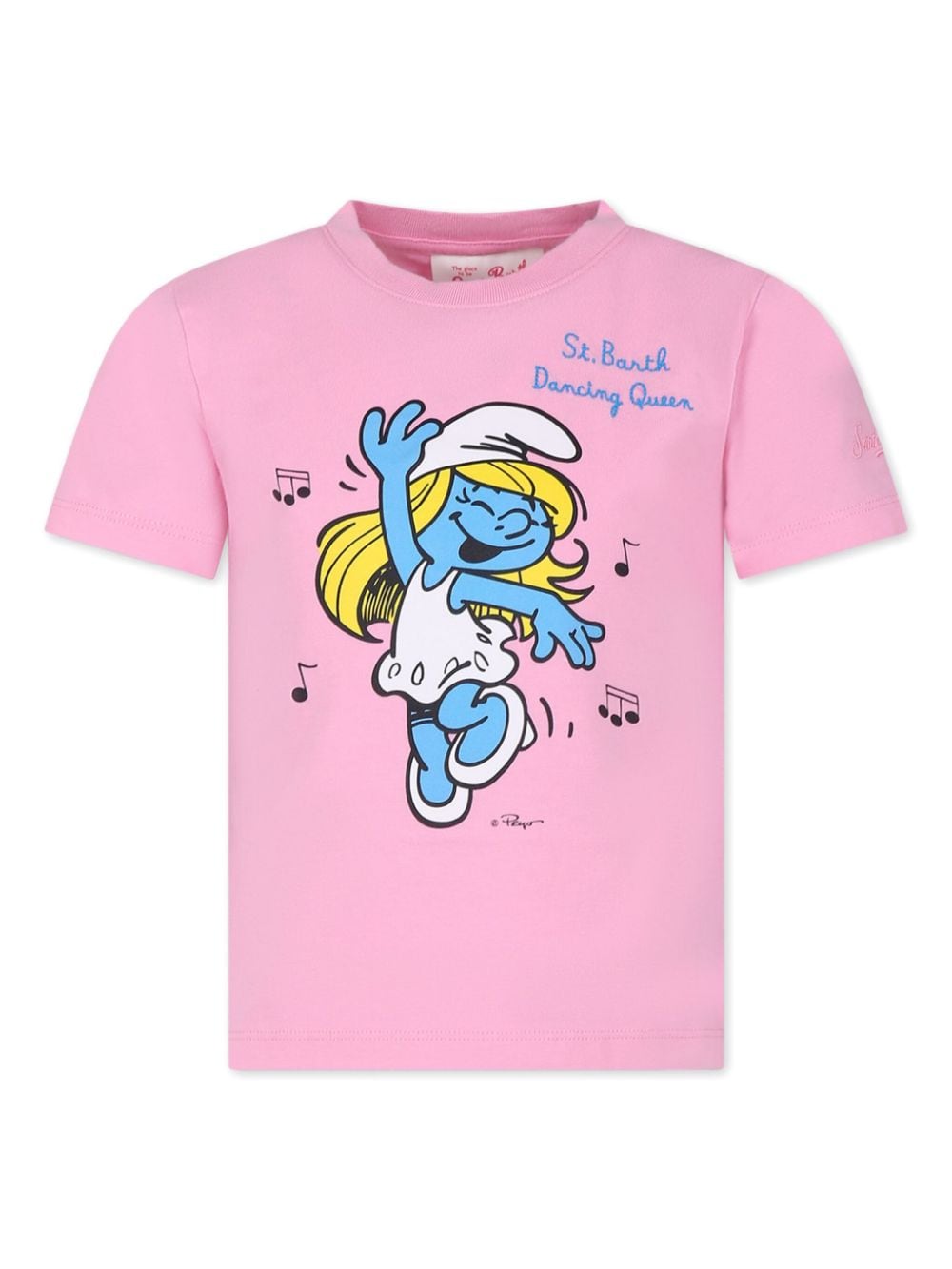 MC2 Saint Barth Kids Smurfette-print cotton T-shirt - Pink von MC2 Saint Barth Kids