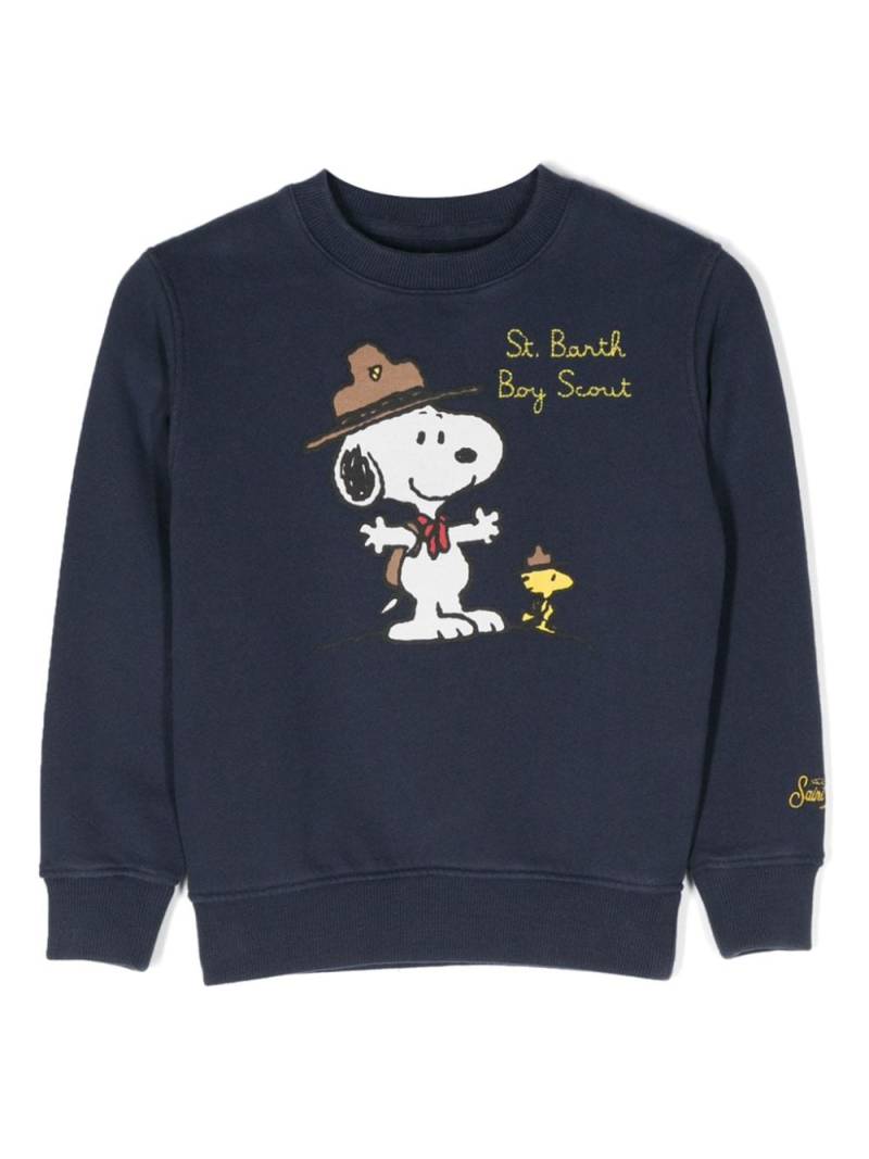MC2 Saint Barth Kids Snoopy-print cotton sweatshirt - Blue von MC2 Saint Barth Kids