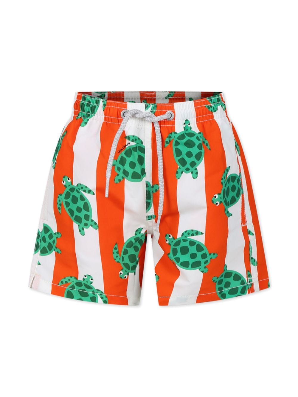 MC2 Saint Barth Kids Turtle-print striped swim shorts - Orange von MC2 Saint Barth Kids