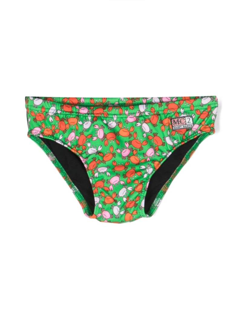 MC2 Saint Barth Kids all-over graphic-print swim trunks - Green von MC2 Saint Barth Kids