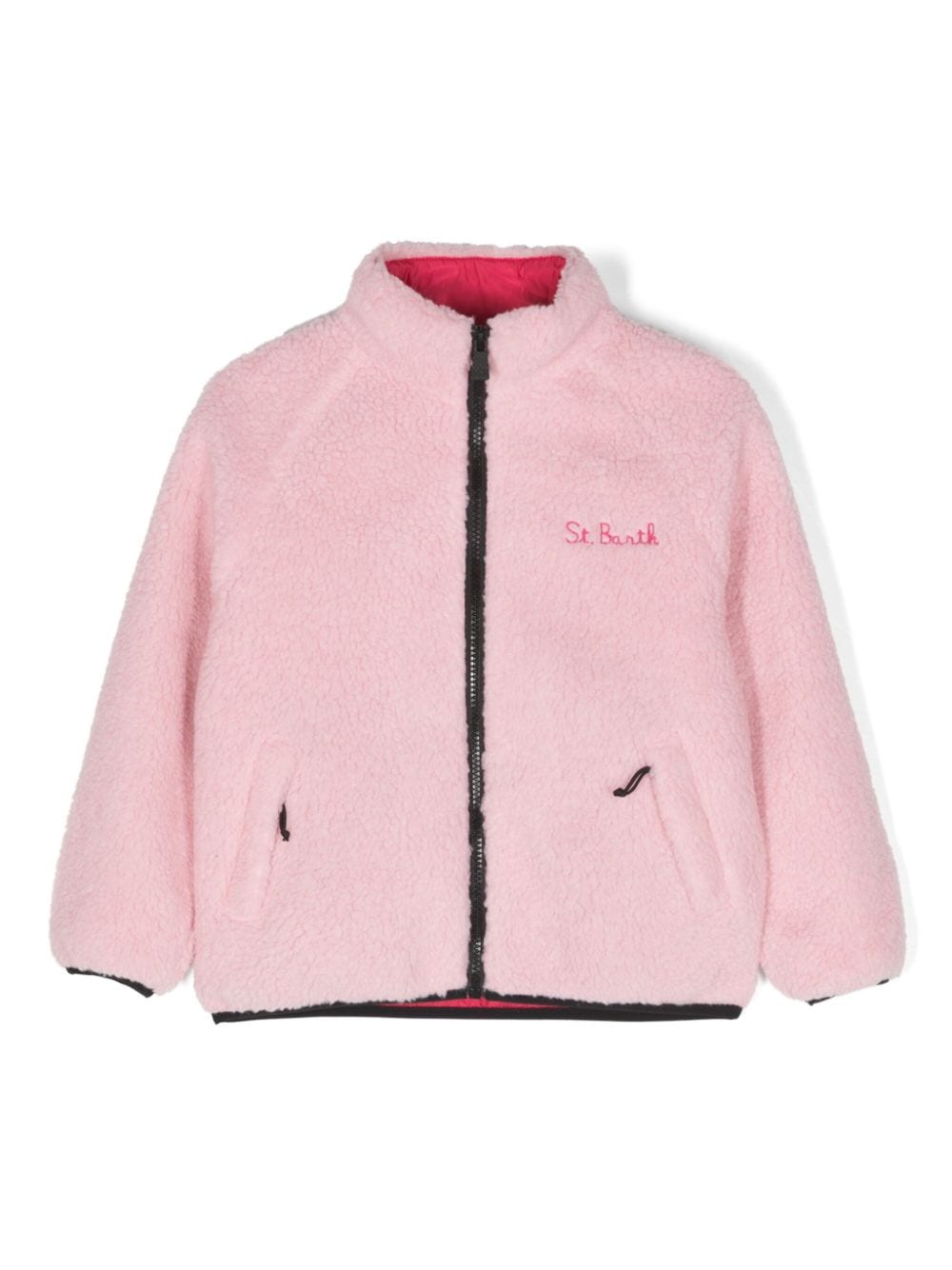 MC2 Saint Barth Kids cartoon-print zip-up fleece jacket - Pink von MC2 Saint Barth Kids