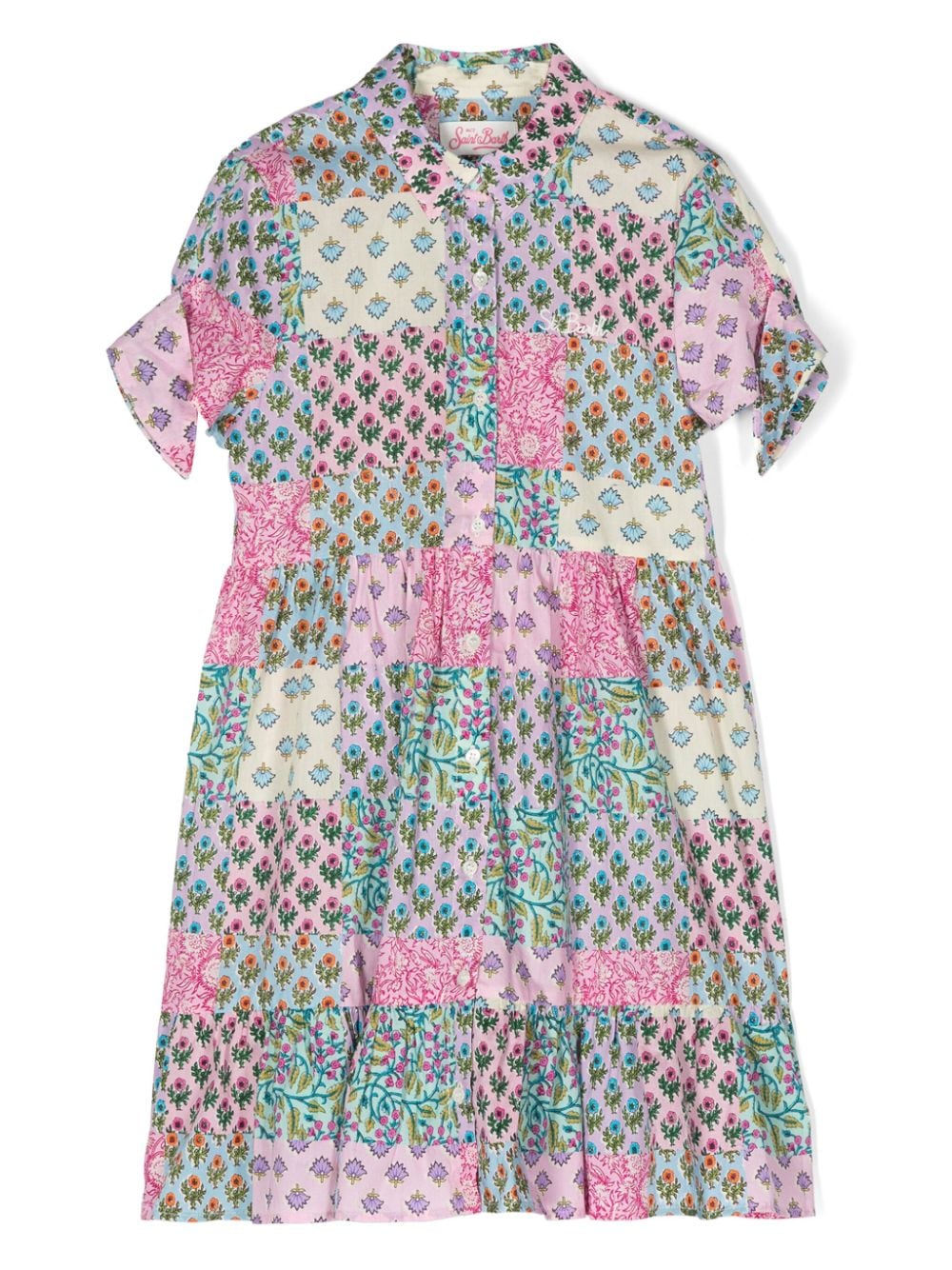 MC2 Saint Barth Kids floral-print cotton dress - Pink von MC2 Saint Barth Kids